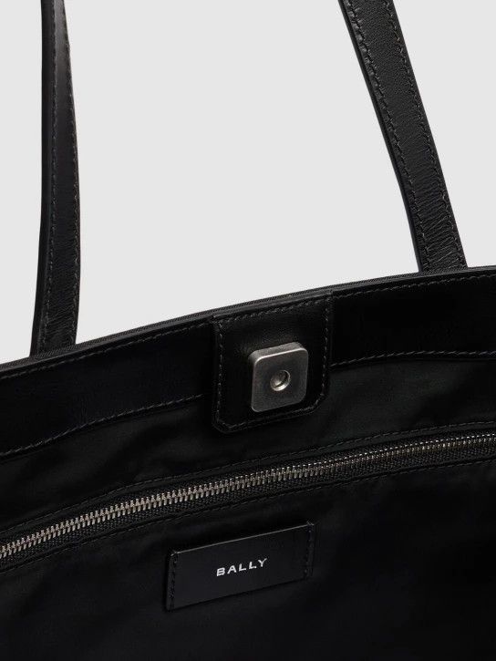 Bally o1s22i1n0225 Size: OS / Nylon & Leather Tote Bag in Black Size ONE SIZE - 6 Thumbnail