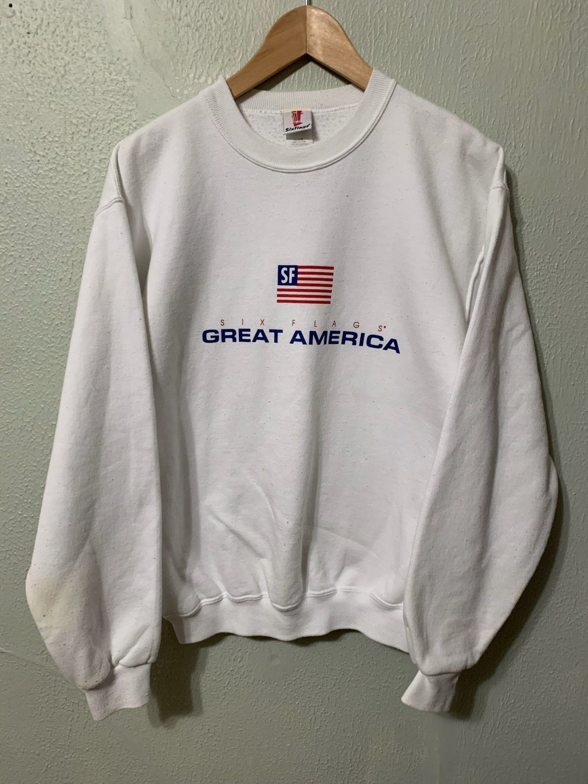 Vintage Vintage Crewneck 1990s Six Flags Great America Vintage Sweatshirt Size US M / EU 48-50 / 2 - 1 Thumbnail