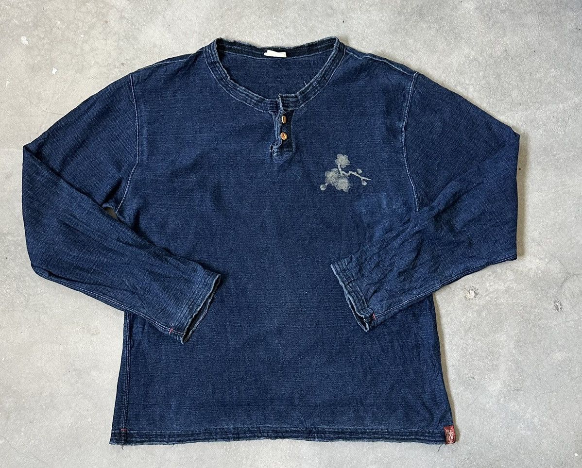 Eternal VINTAGE ETERNAL JAPAN BUTTON DENIM LS TEE Size US M / EU 48-50 / 2 - 2 Thumbnail