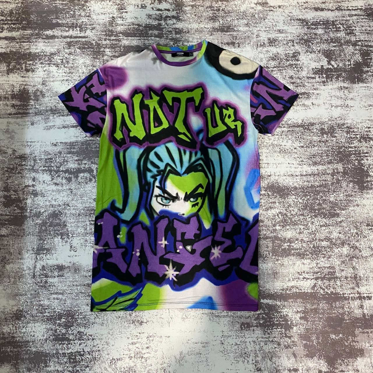 Jaded London Jaded London Not Your Angel Mens Graffiti Tee Anime Style Size US L / EU 52-54 / 3 - 1 Thumbnail