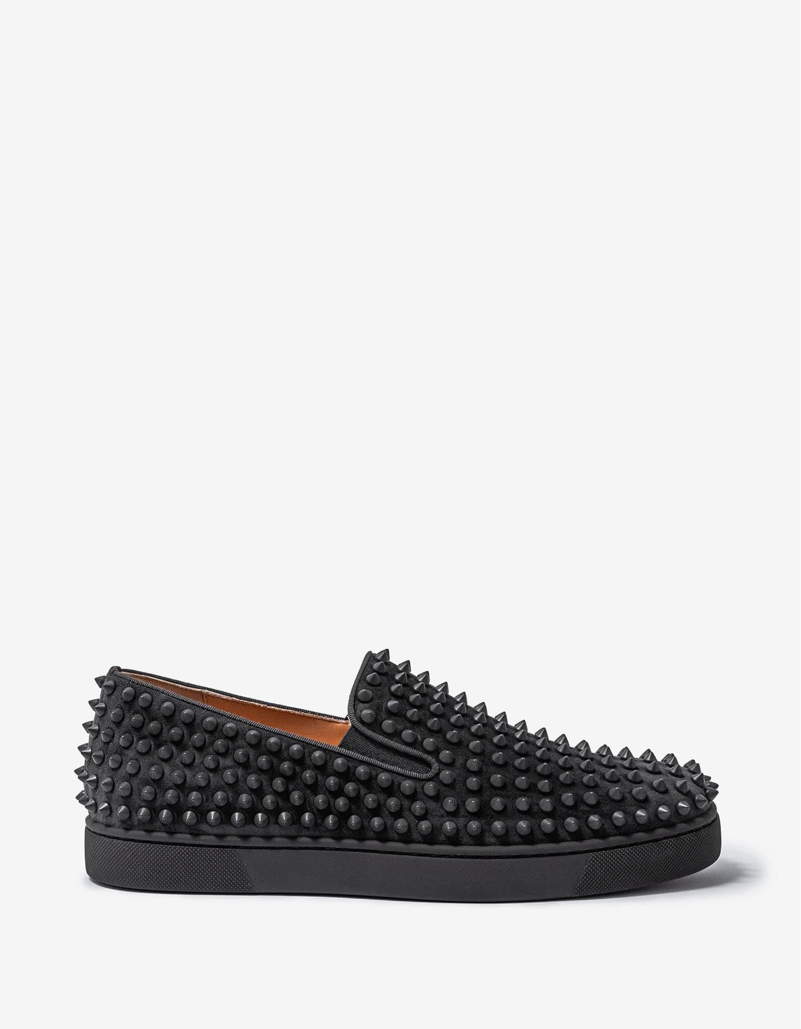 Christian Louboutin Christian Louboutin Roller-Boat Ombre Grey Suede Trainers Size US 9.5 / EU 42-43 - 2 Thumbnail