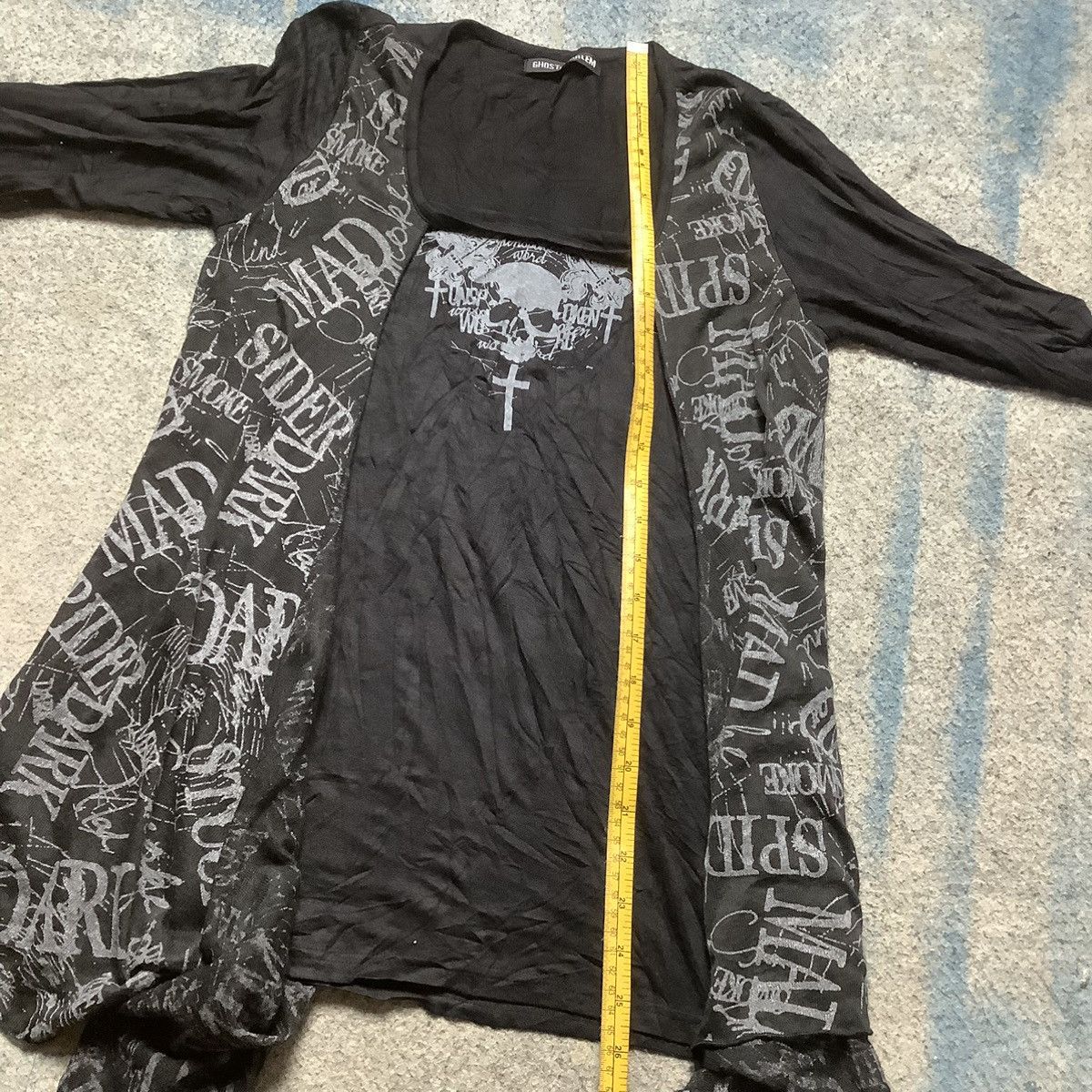If Six Was Nine × Japanese Brand × Le Grande Bleu (L.G.B.) Y2k Ghost of Harlem Skull Punk Longsleeve Ifsixwasnine Size ONE SIZE - 12 Thumbnail