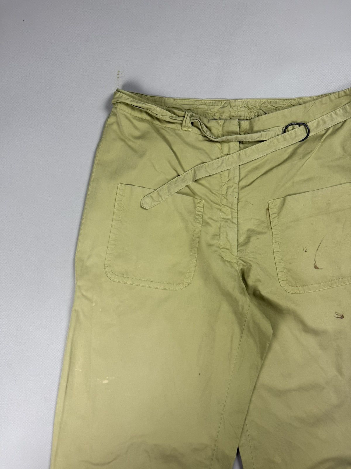 Dries Van Noten Dries Van Noten Ladies Cropped Fatigue Chino Pants Trousers Size 25" / US 0 / IT 36 - 6 Thumbnail