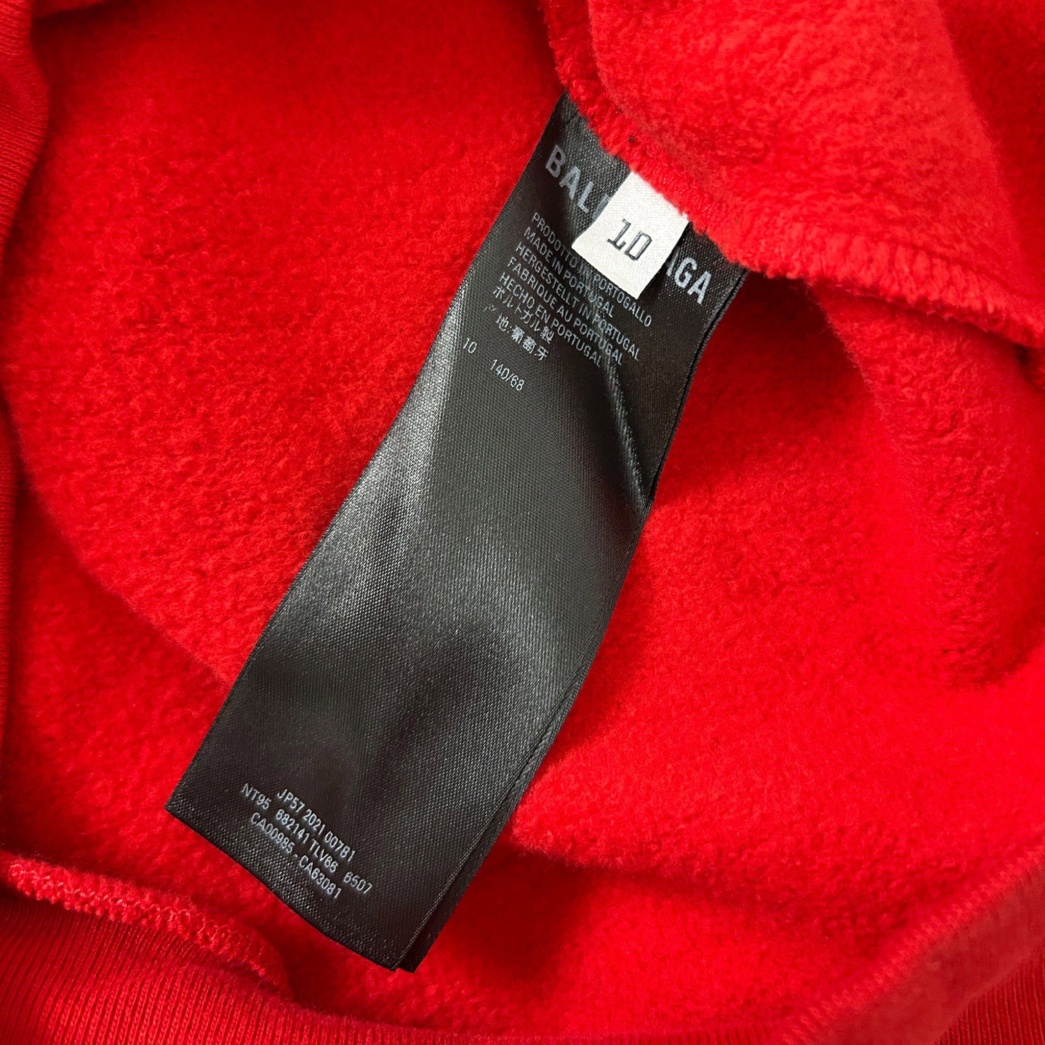 Balenciaga Balenciaga Hulk Kids Hoodie Red Size US XS / EU 42 / 0 - 5 Thumbnail