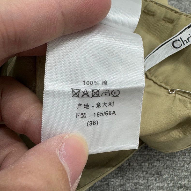 Dior Dior Khaki belted workwear pants 2503-Nextarrow Size US 40 / EU 56 - 4 Thumbnail
