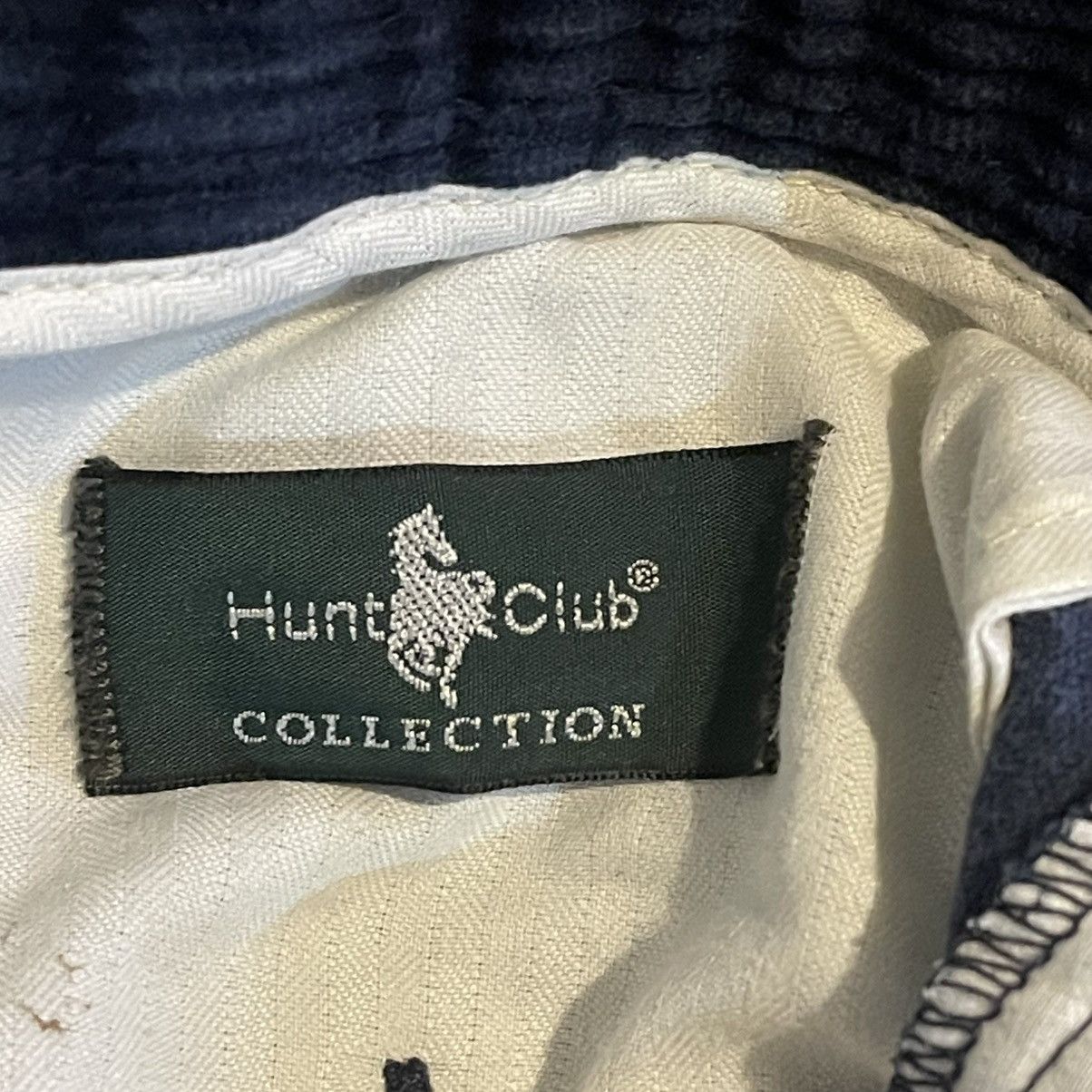 Hunt Club Vintage 90s Hunt Club Mens 44x32 Corduroy Pants Navy Blue Size US 40 / EU 56 - 3 Thumbnail