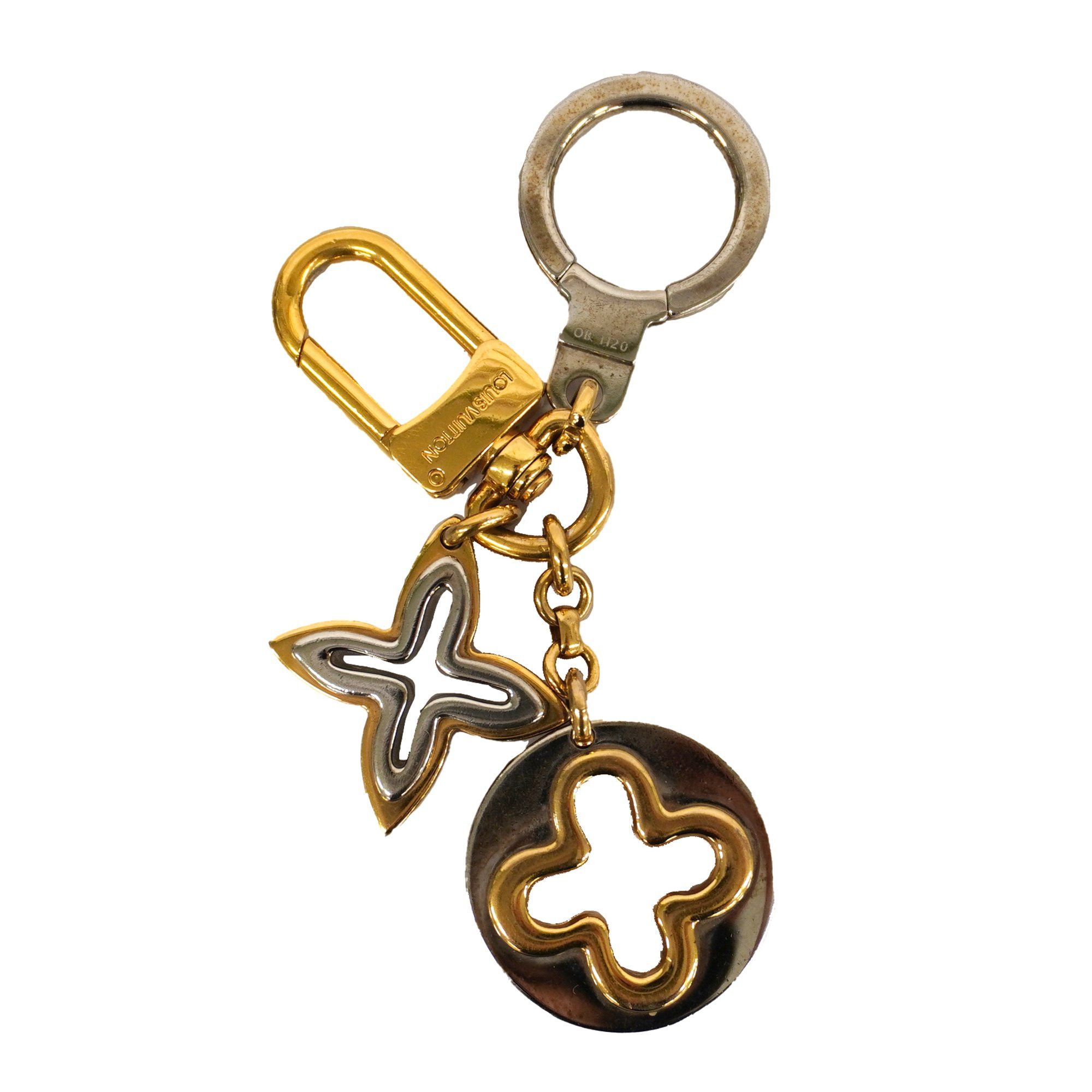 Louis Vuitton M63080 Keychain / LV Capucine Key Ring Metal Gold Unisex