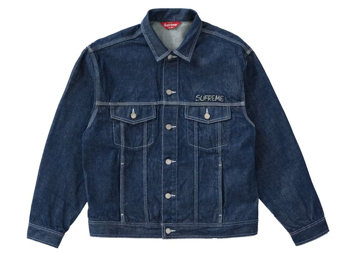 Supreme Supreme Smurfs Blue Denim Jacket Size US M / EU 48-50 / 2 - 2 Thumbnail