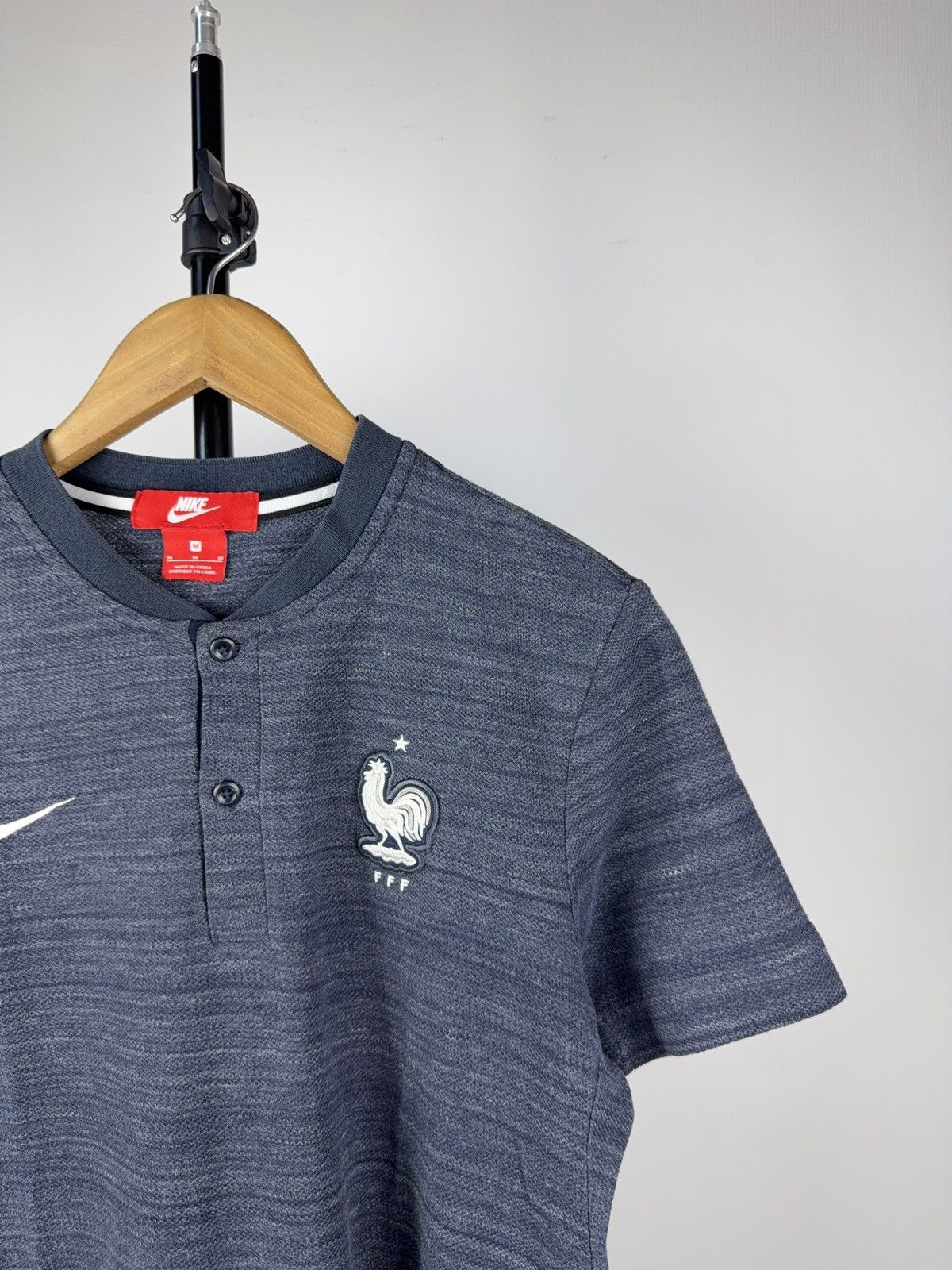Nike Vintage 00s Nike soccer France FFF Polos T shirt Size US M / EU 48-50 / 2 - 3 Thumbnail