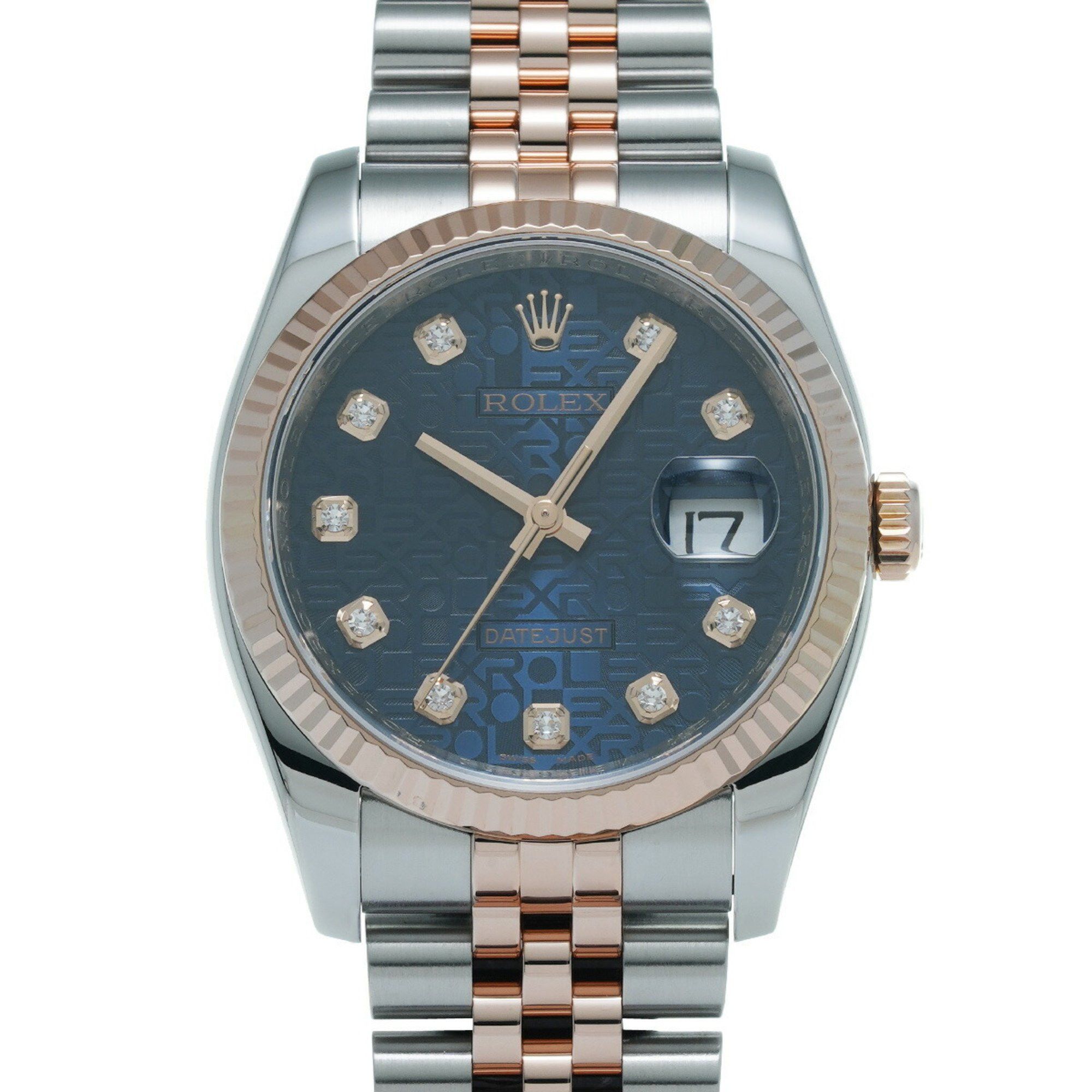 Rolex Rolex Datejust 10P Diamond 116231G V Series (manufactured around 2009) Blue Computer/Diamond Men's Watch Automatic Size ONE SIZE - 1 Thumbnail