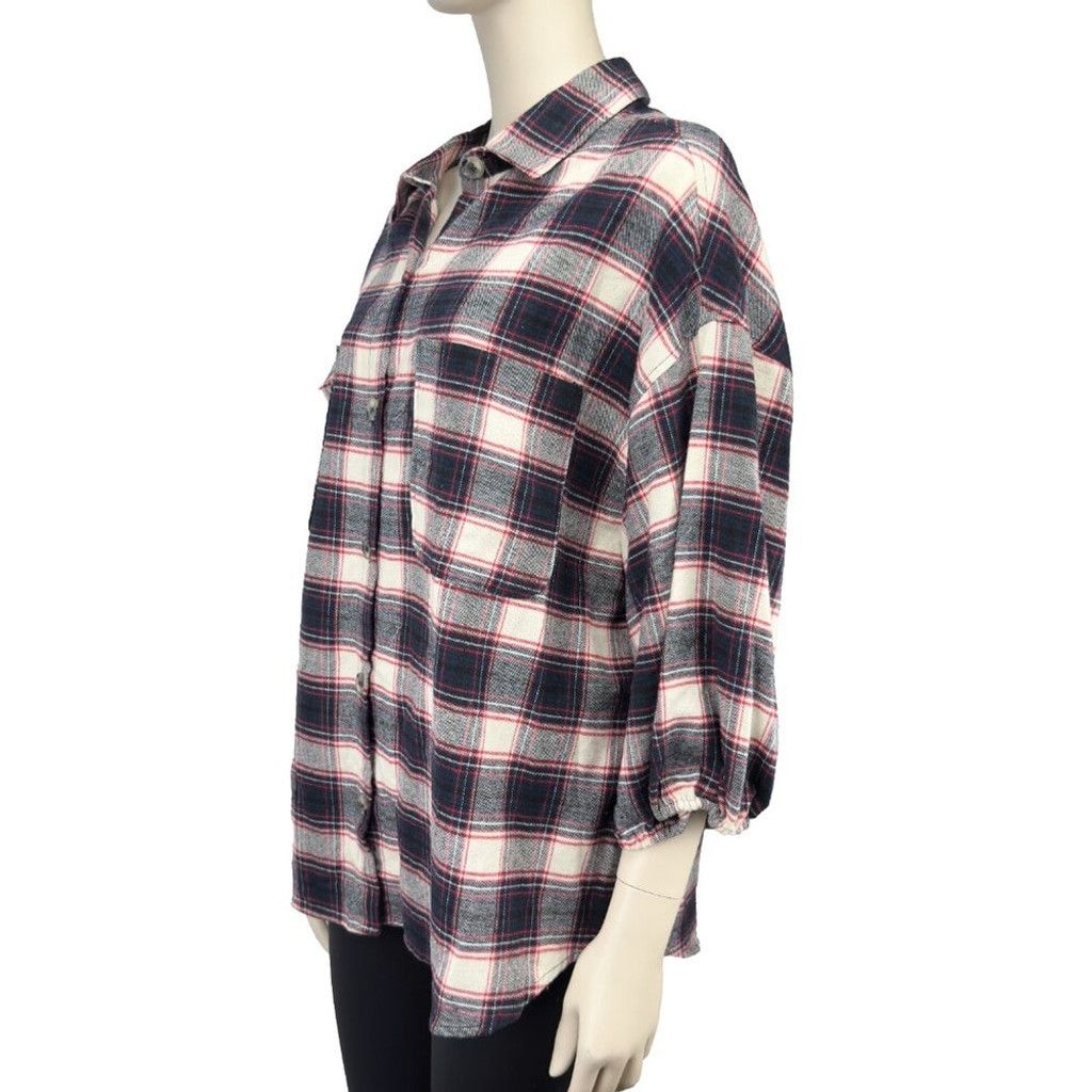 Harve Benard HARVE BENARD Red White Black & Blue Button Up Shirt Size XL Size XL / US 12-14 / IT 48-50 - 5 Thumbnail