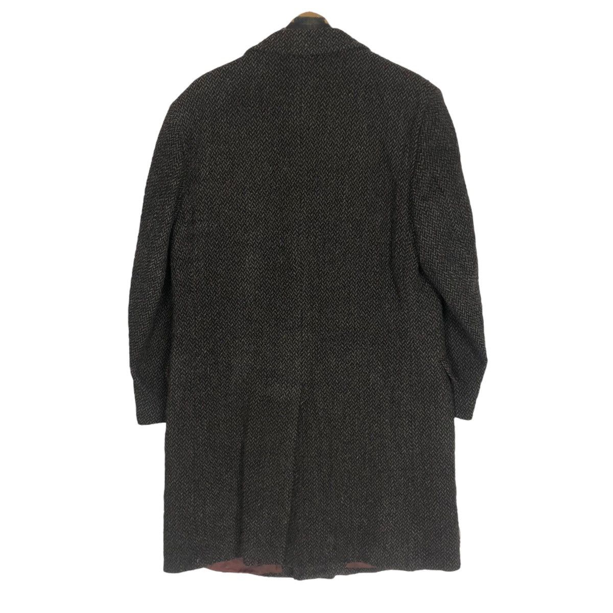 Fendi Vintage 90s Fendi Tweed Herringbone Long Coat Size US M / EU 48-50 / 2 - 14 Thumbnail