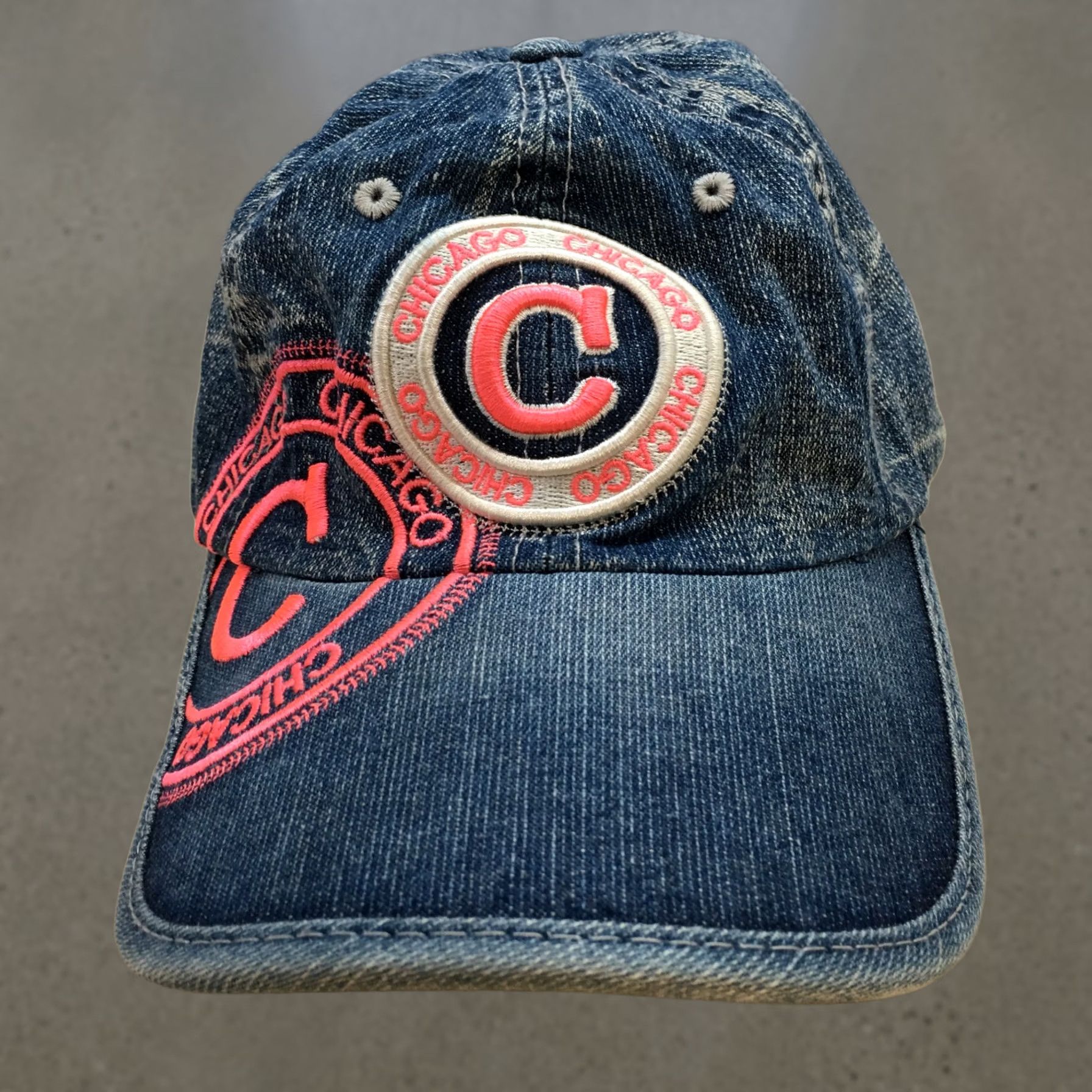 Logo 7 Rubin Ruth Chicago Baseball Cap Womens Blue Pink OS Curved Brim Embroidered Logo Adjustable Cap Size ONE SIZE - 1 Thumbnail
