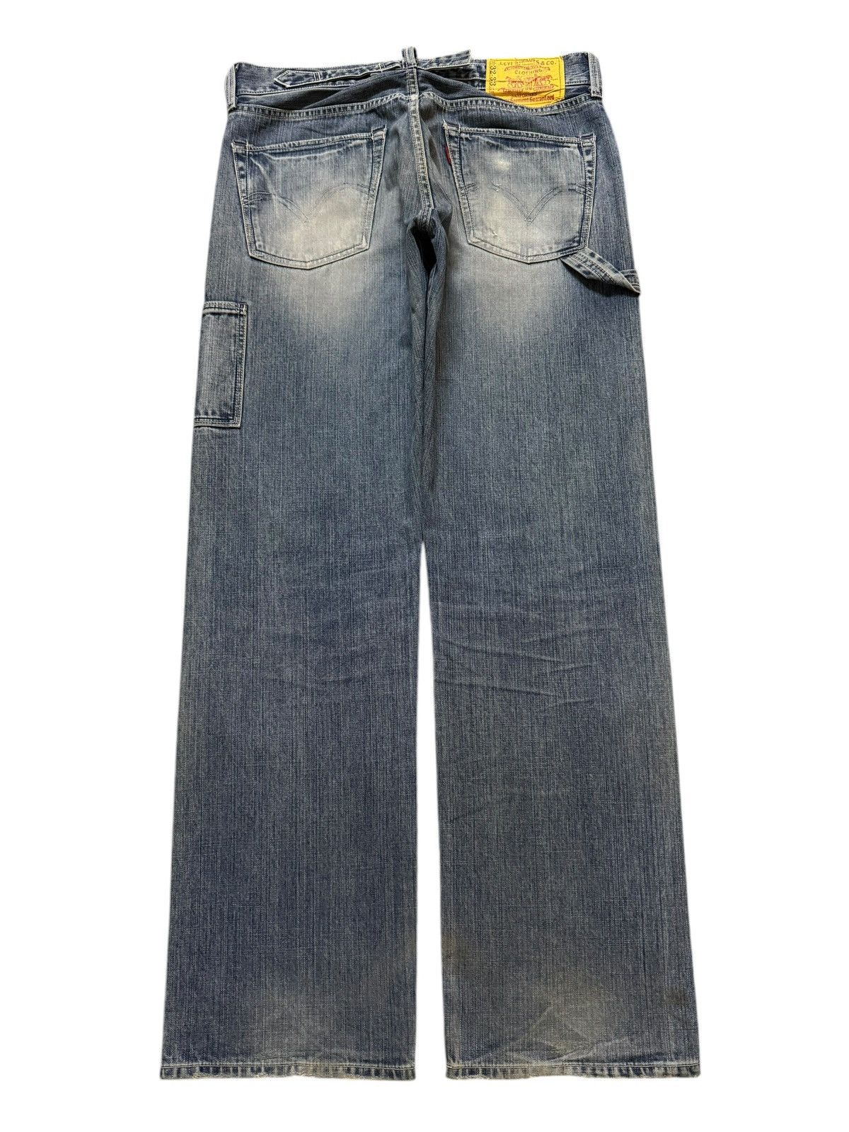 Levi's Vintage 90s Levis 503 Carpenter Distress Wide Leg Baggy Size US 33 - 2 Thumbnail
