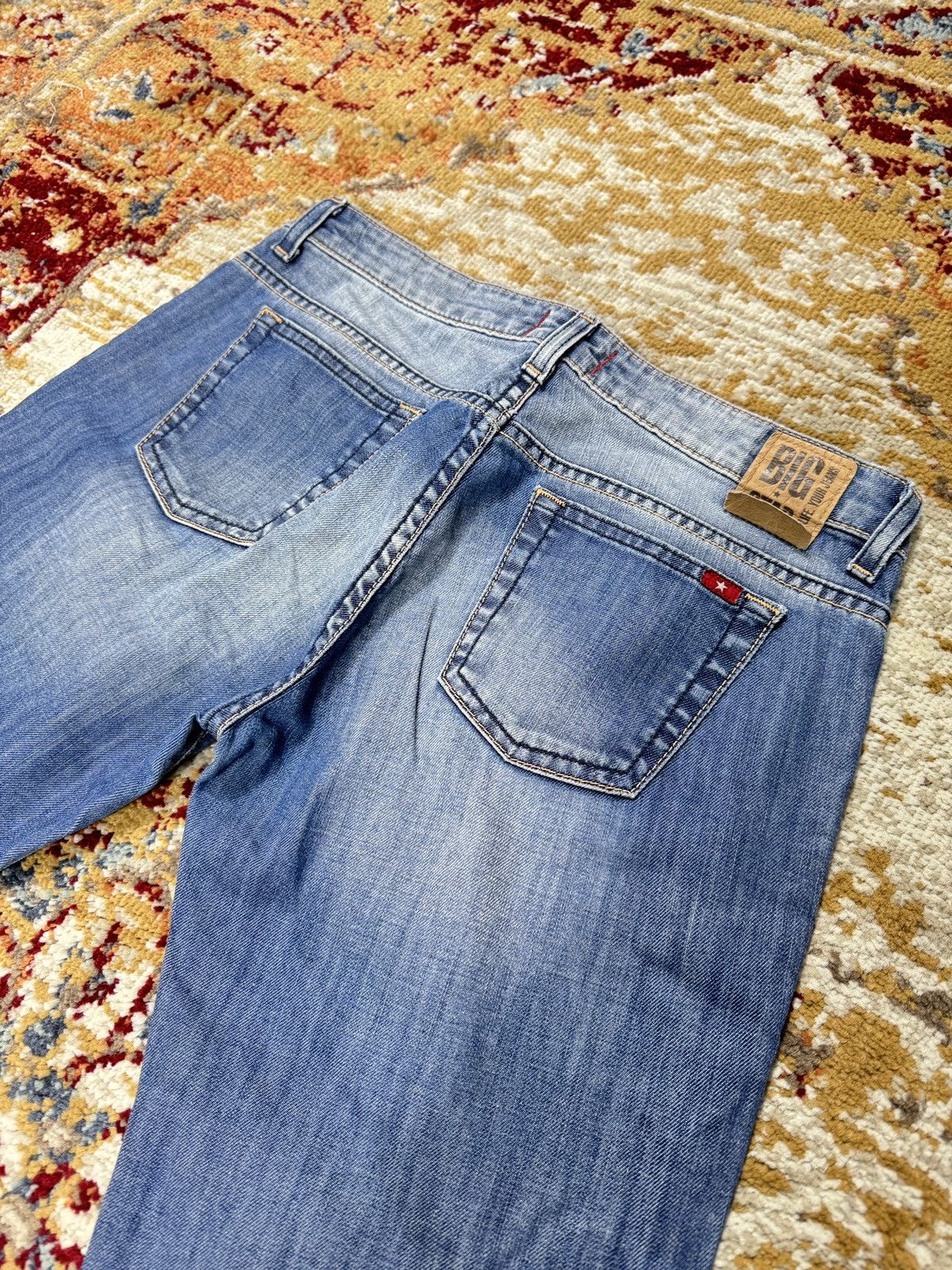Japanese Brand ᶠᵃⁿᶜʸᵍᵘʸ Y2K Flared Denim Boootcut Flared Jeans Cargo Pant Size US 30 / EU 46 - 5 Thumbnail