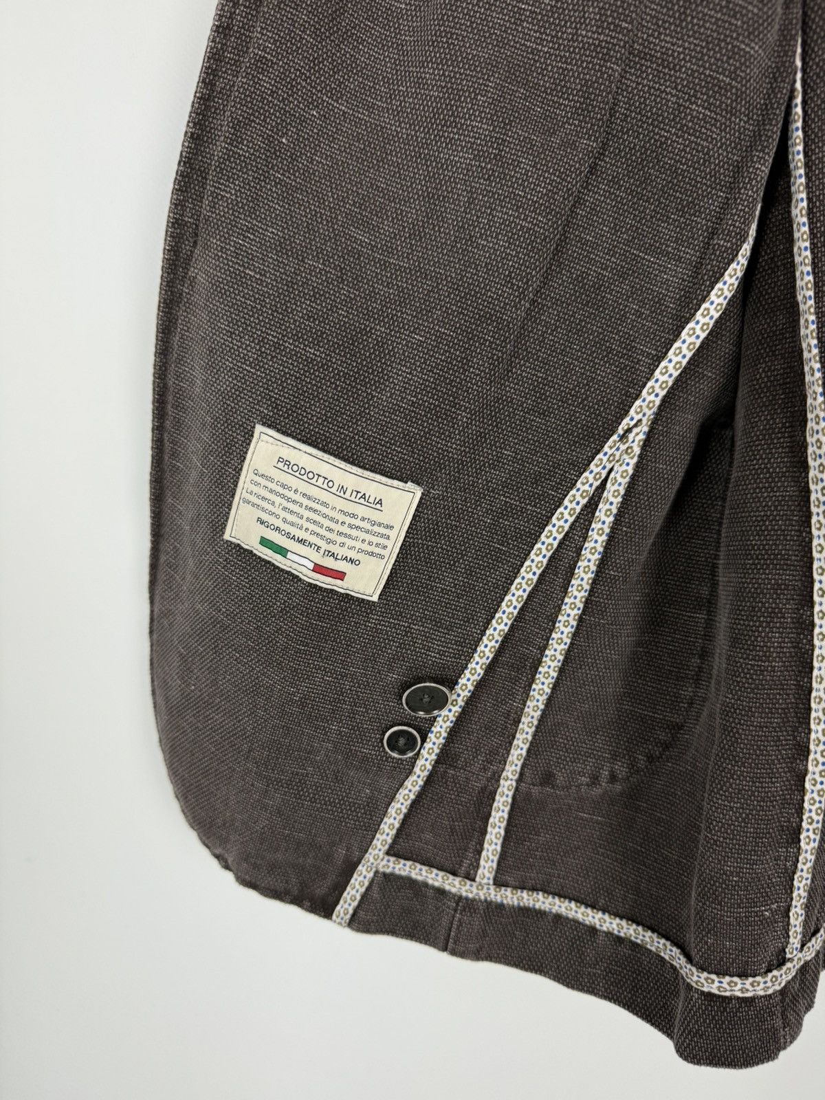 Other Exibit La Sartoria Brown Blazer Jacket Made in Italy Size 48R - 8 Thumbnail