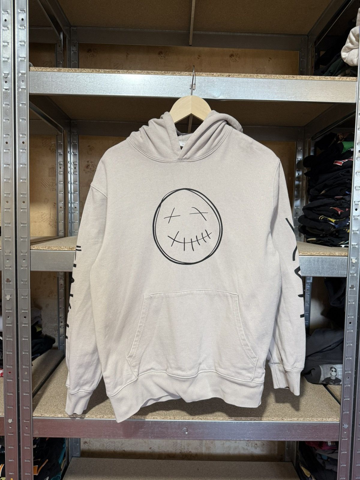 Kanye West × Rap Tees Rare Travis Scott Dead Smiley Face Rap Hoodie Y2K Hype Size US M / EU 48-50 / 2 - 1 Thumbnail