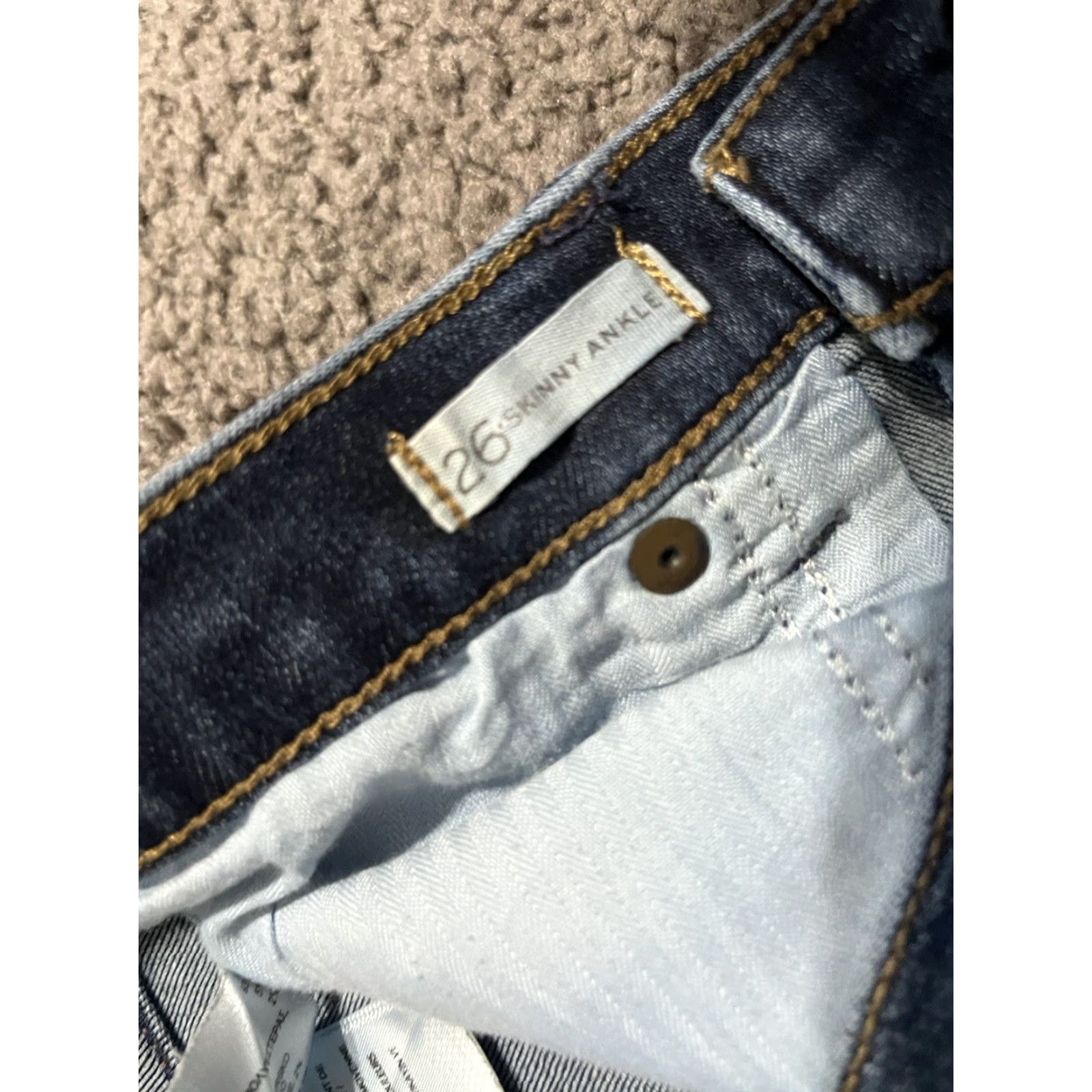 Banana Republic Banana Republic Jeans Skinny Ankle 26 Women's Medium Wash Blue Denim Cotton Blend Low Rise 27 Inseam Pockets Stretch Regular Size Type Womens Size 26" / US 2 / IT 38 - 6 Thumbnail
