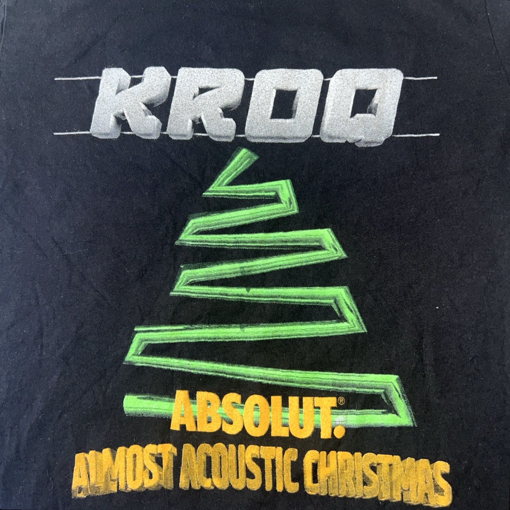 Vintage KROQ 106.7 Florence + The Machine Almost Acoustic Xmas 2018 Shirt Black L Unisex Canvas 100% Cotton Graphic Print Holiday Music USA 2010s Size L / US 10 / IT 46 - 2 Thumbnail