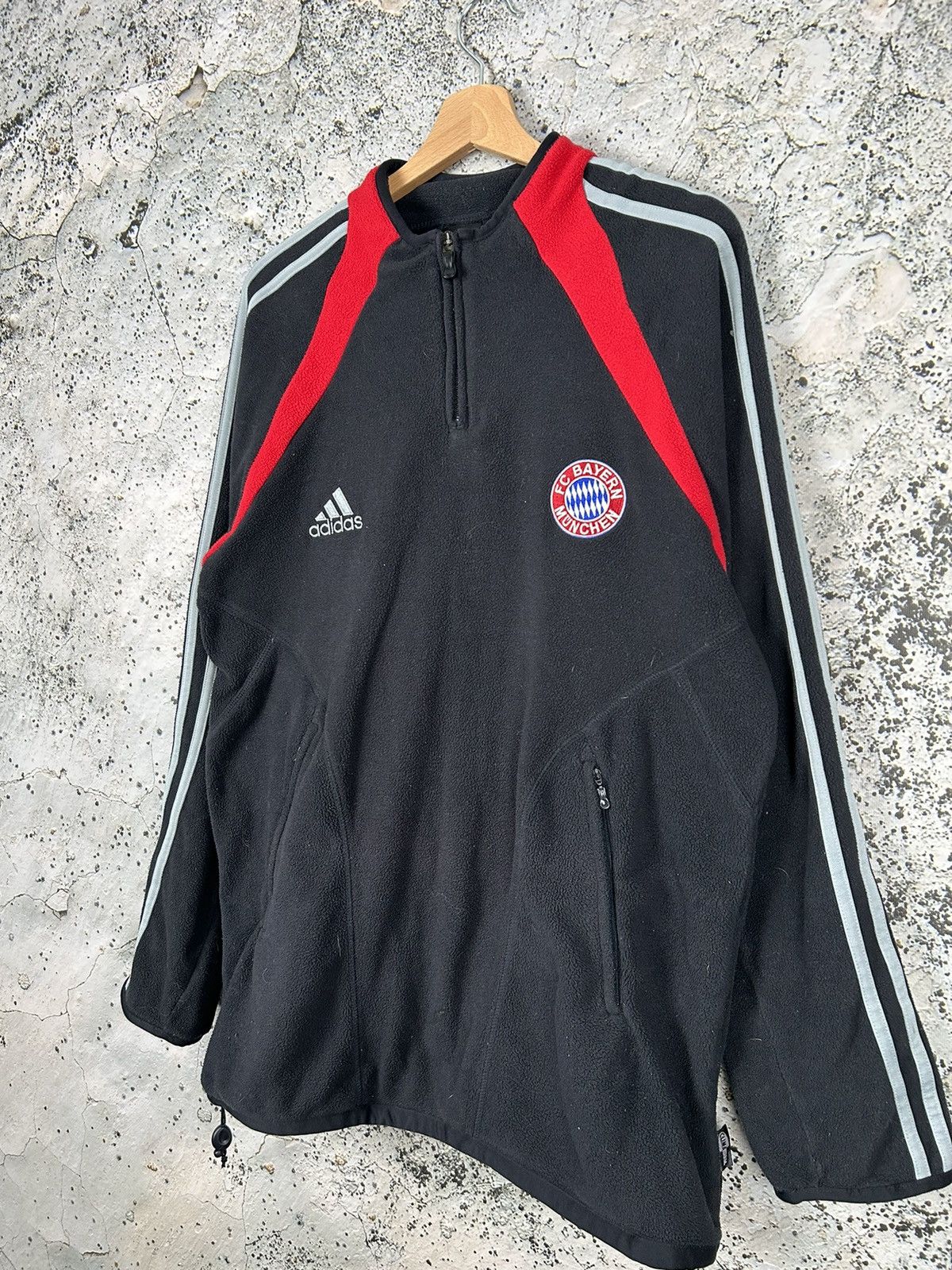 Adidas Vintage Bayern Munich Soccer Jersey Fleece Football Rare 00s Size US XL / EU 56 / 4 - 2 Thumbnail