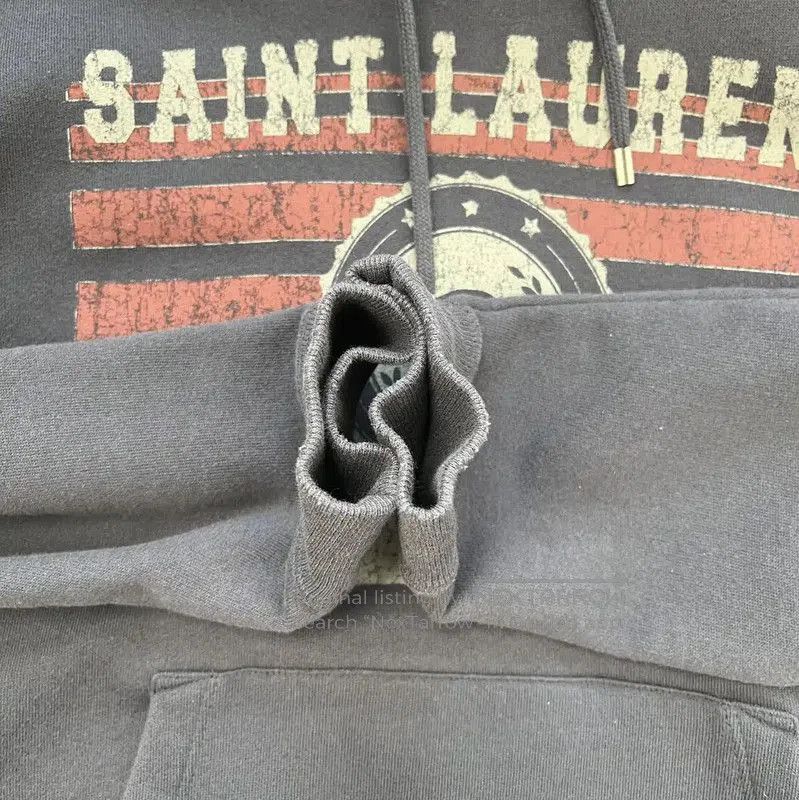 Yves Saint Laurent Saint Laurent Navy Blue Women's Hoodie . Size XS / US 0-2 / IT 36-38 - 5 Thumbnail