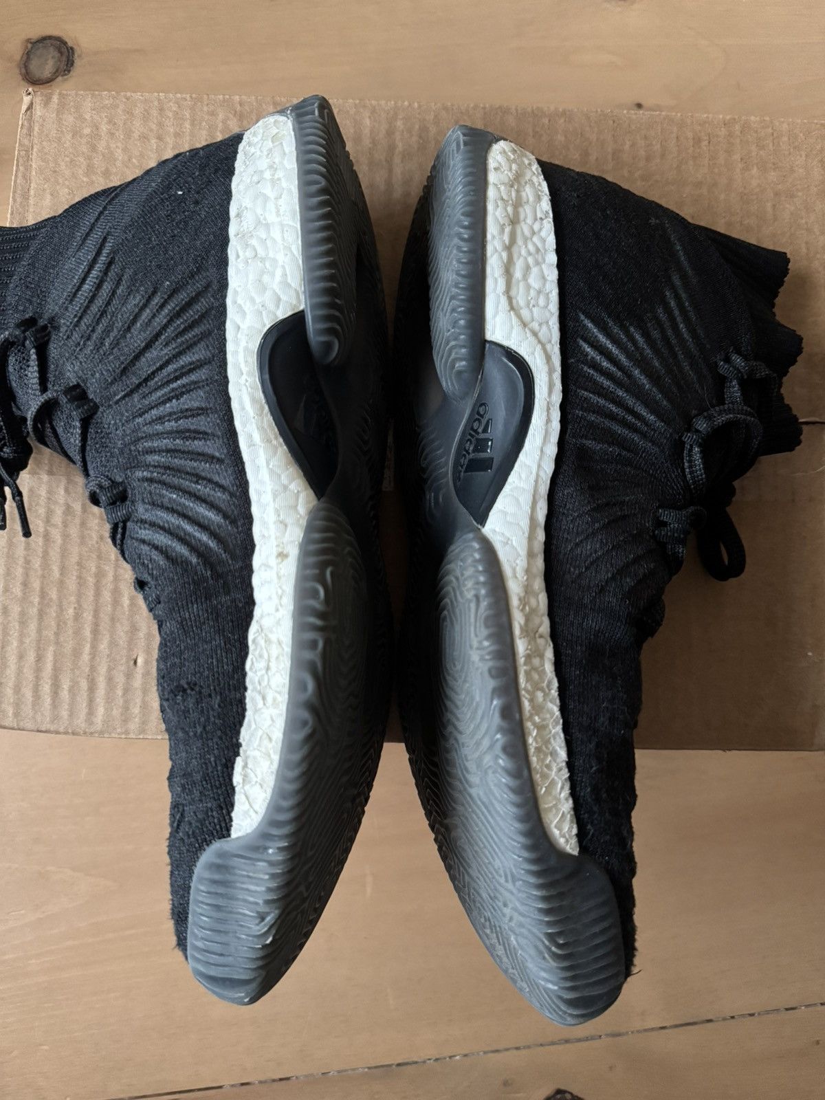 Adidas Adidas Crazy Explosive 2017 Primeknit Core Black Size US 15 / EU 48 - 7 Thumbnail