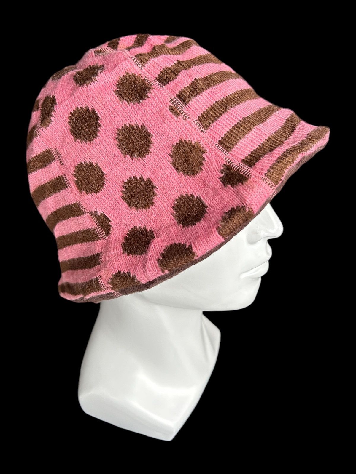 Japanese Brand × Kapital × Vintage 🌈Hippies style Polkadot Design Rare Bucket Hats Like Kapital Size ONE SIZE - 2 Thumbnail
