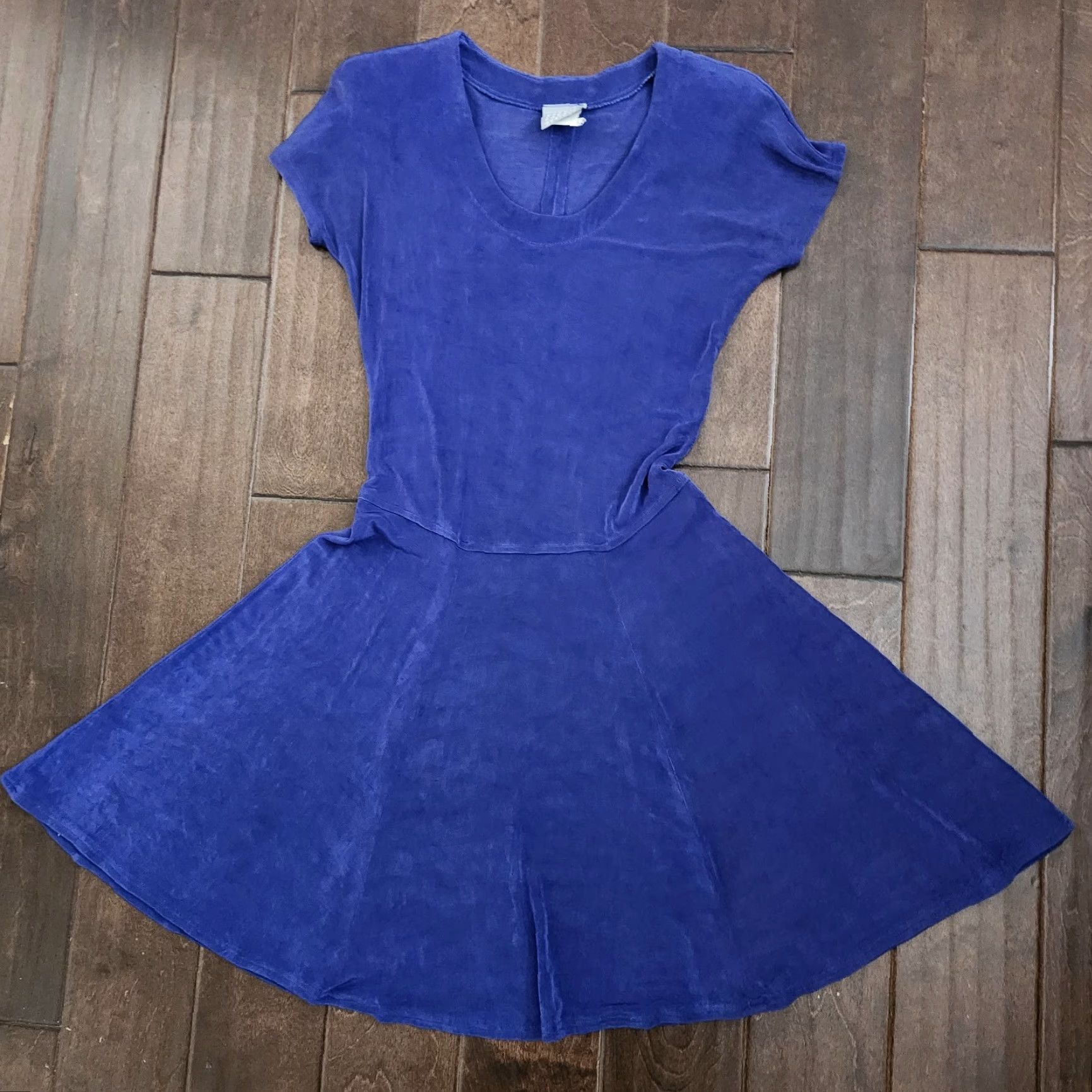 Vintage Rabbit Rabbit Rabbit Designs Blue Fit Flare Dress Womens 6 USA Size M / US 6-8 / IT 42-44 - 2 Thumbnail