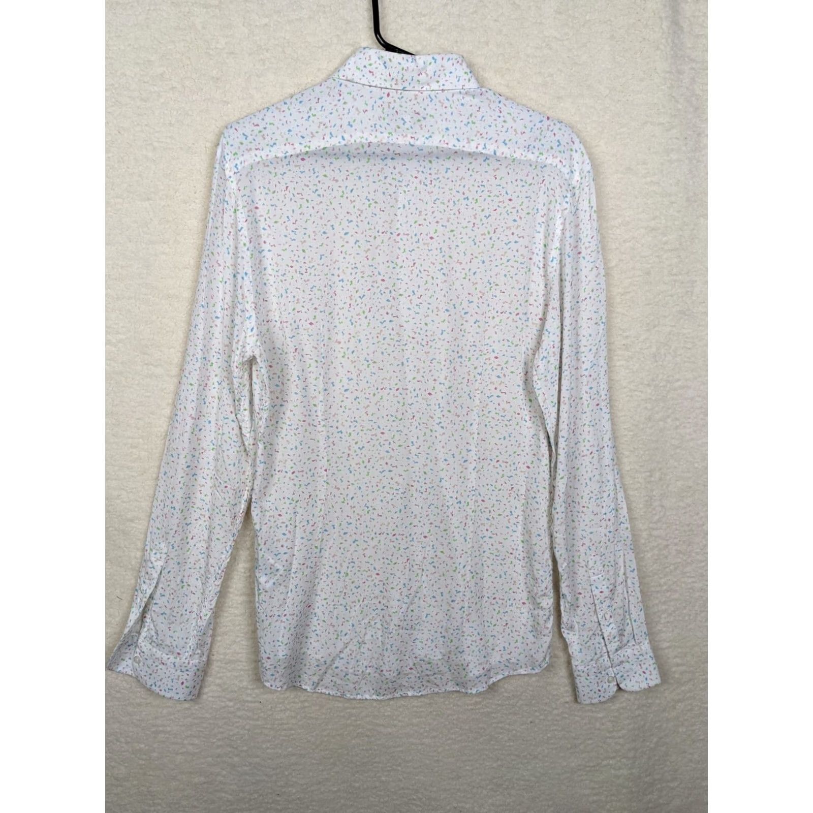 Reiss Reiss Shirt Women's Floral V-Neck Long Sleeve Button-Up Slim Fit M Multicolor Pattern Floral Slimming All Seasons etc Size M / US 6-8 / IT 42-44 - 2 Thumbnail