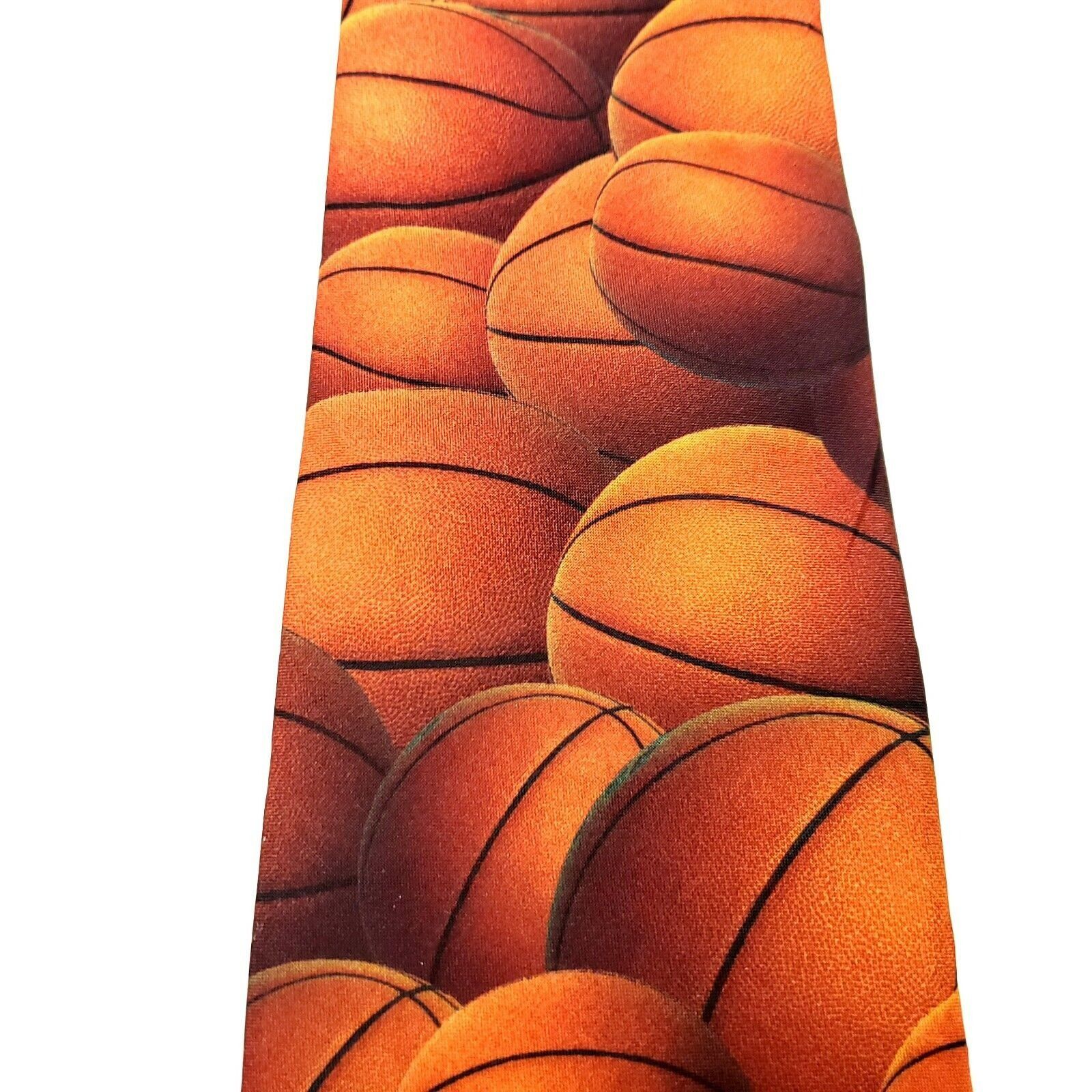 Ralph Marlin Vintage 1995 Ralph Marlin Polyester Tie Just Balls Basketbal Size ONE SIZE - 2 Thumbnail