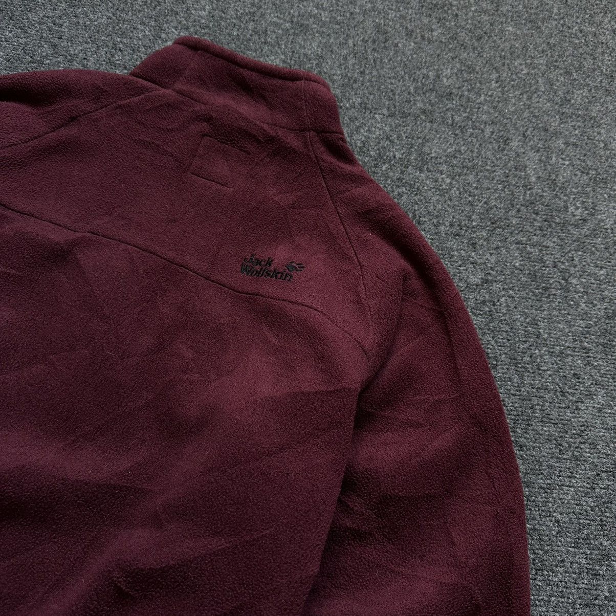 Jack Wolfskin VTG Women’s Fleece Jacket Size L Burgundy Zip Sweater Size L / US 10 / IT 46 - 13 Thumbnail