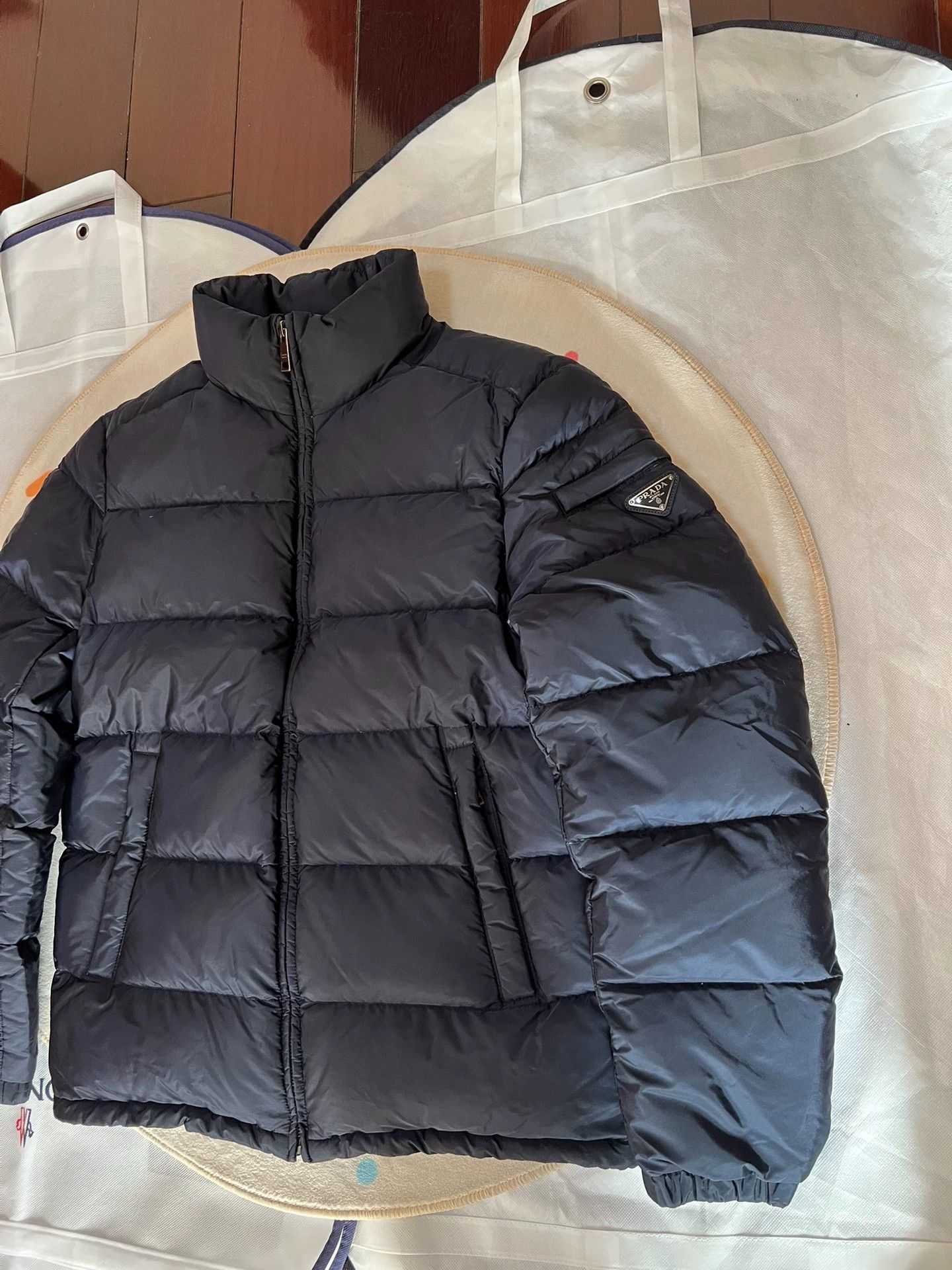 Prada Prada triangle logo down jacket, size 46, Size US M / EU 48-50 / 2 - 3 Thumbnail