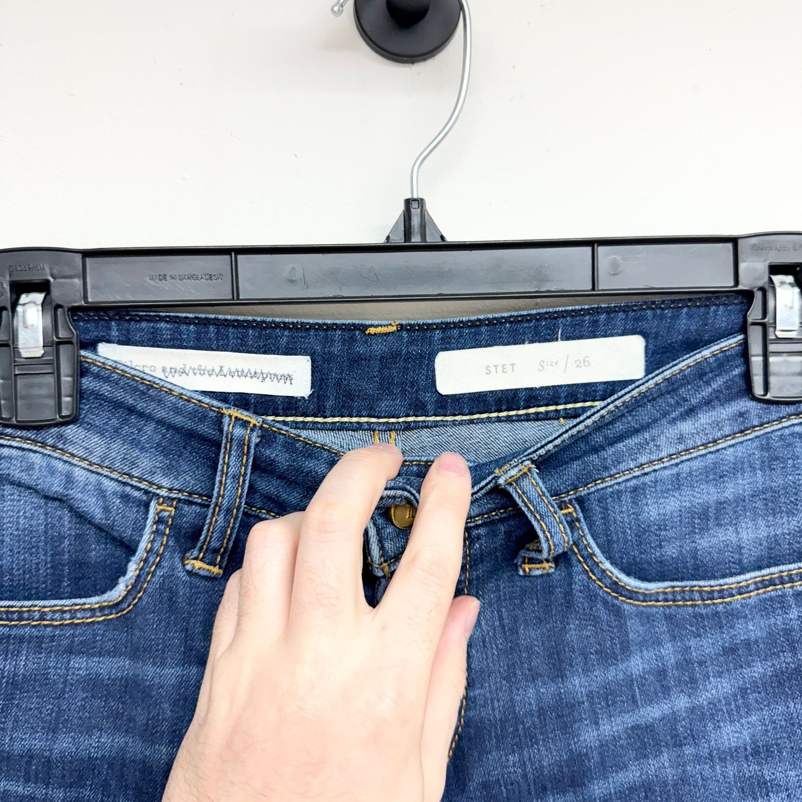 Anthropologie Pilcro and the Letterpress Stet Cropped Flared Jeans Size 26 Size 26" / US 2 / IT 38 - 2 Thumbnail