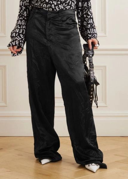 Balenciaga o1bcso1str1124 5 Pocket Baggy Pants in Black Size US 28 / EU 44 - 2 Thumbnail