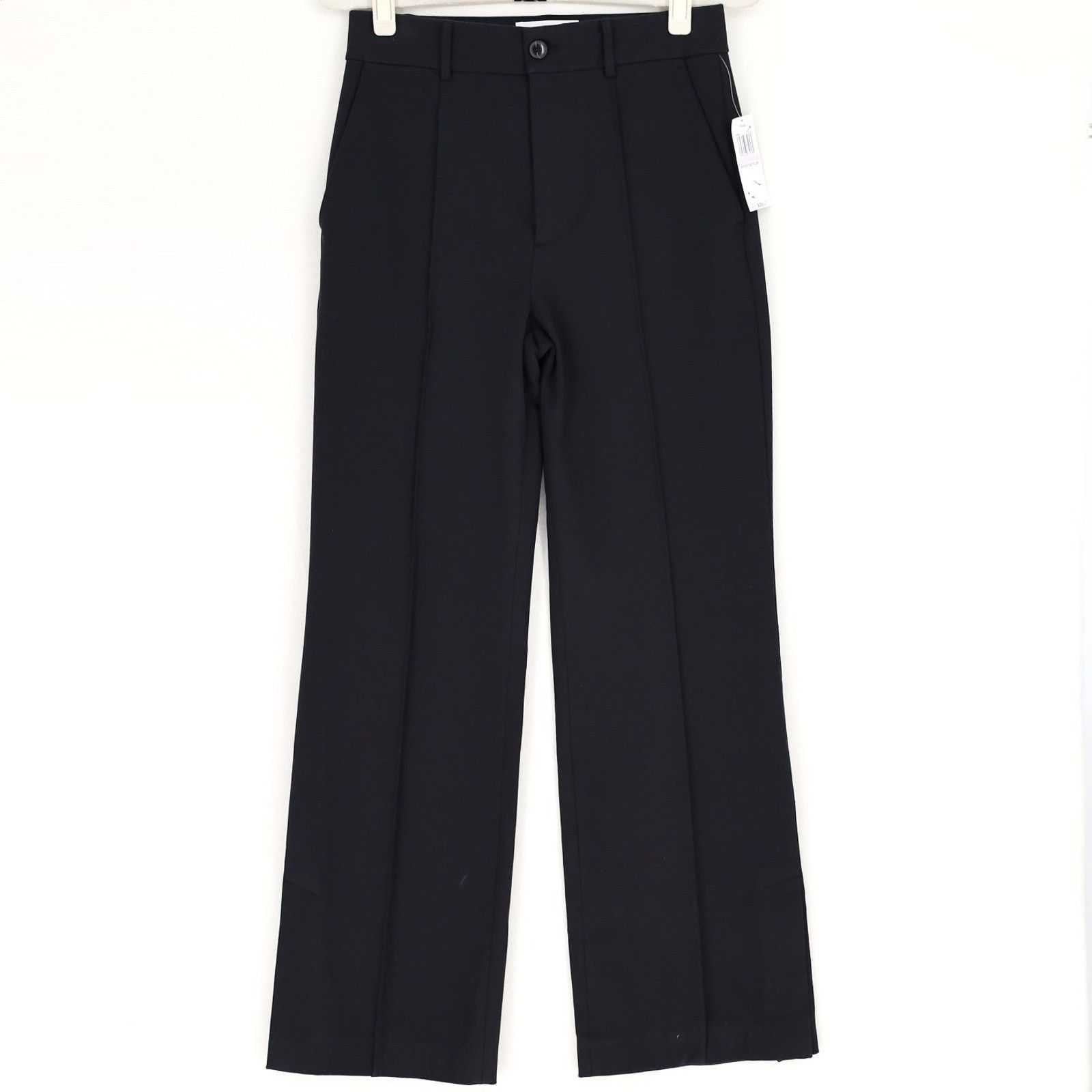 Frame Frame Women Black Cotton Twill Crop Flare Trouser Size US 6 Size 28" / US 6 / IT 42 - 7 Thumbnail