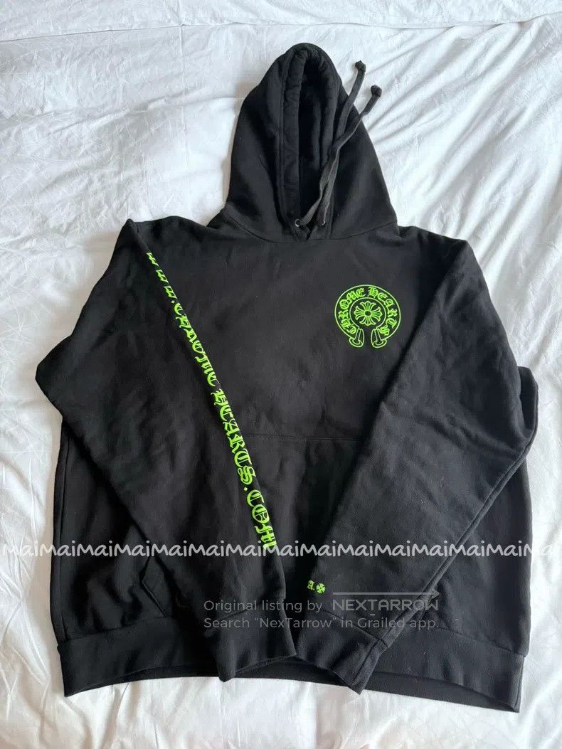 Chrome Hearts CHROME HEARTS Size XL Green horseshoe leather cross black p Size US XL / EU 56 / 4 - 4 Thumbnail