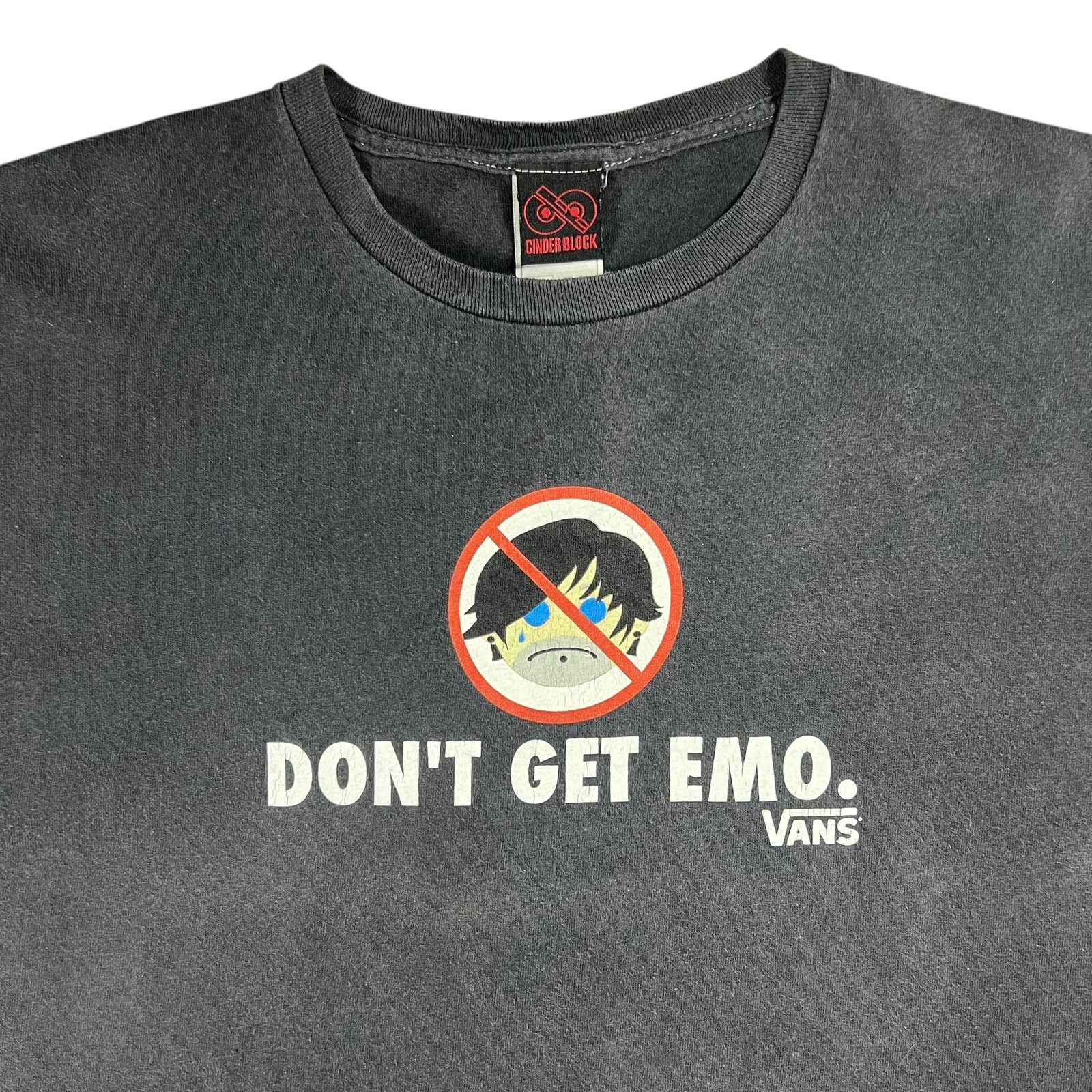 Band Tees × Vans × Vintage Vintage Y2K Vans Don’t Get Emo faded warped tour tee (XL) Size US XL / EU 56 / 4 - 2 Thumbnail
