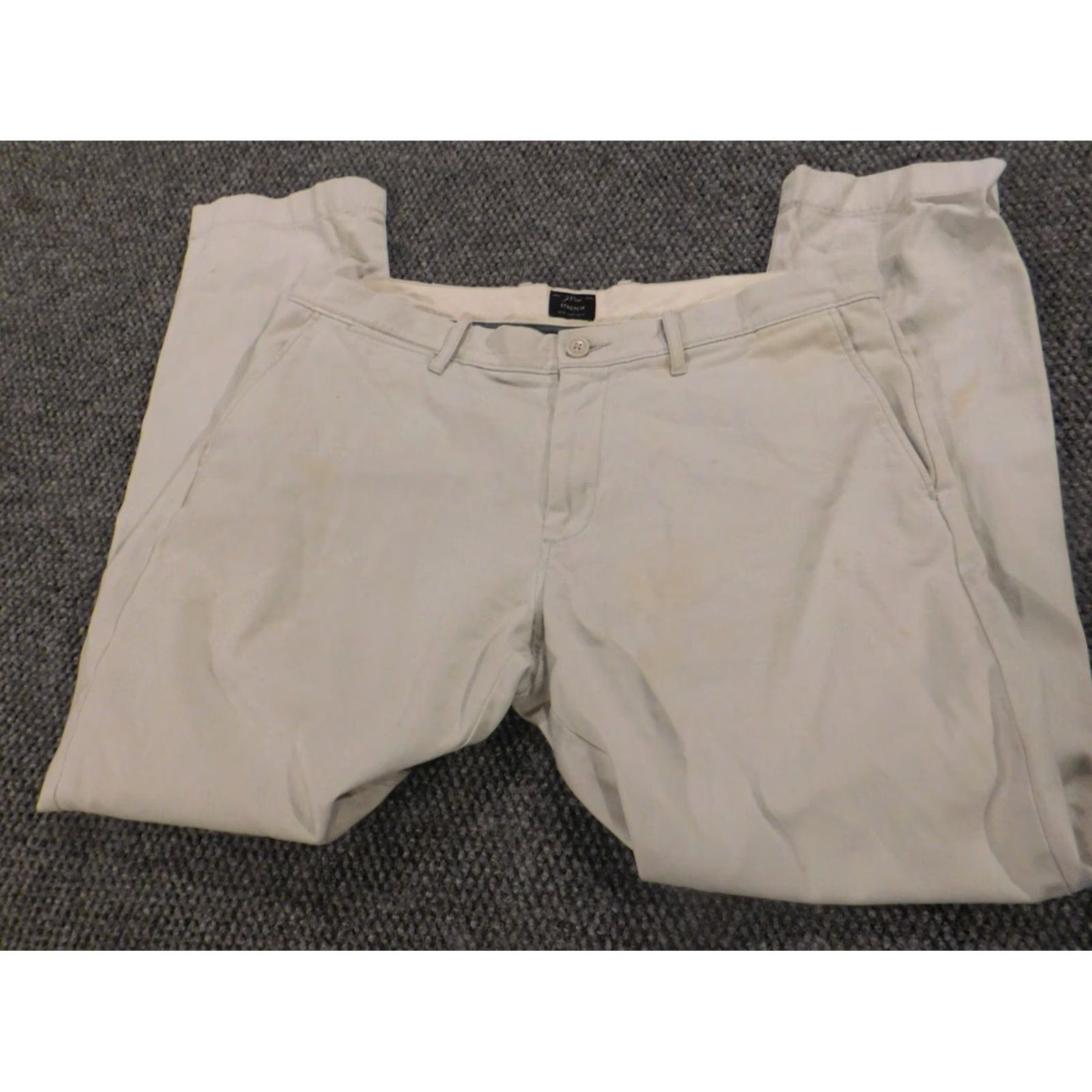 J.Crew J.CREW Mens Pants 36x28 Beige Straight Chino Shirt? Size US 32 / EU 48 - 2 Thumbnail