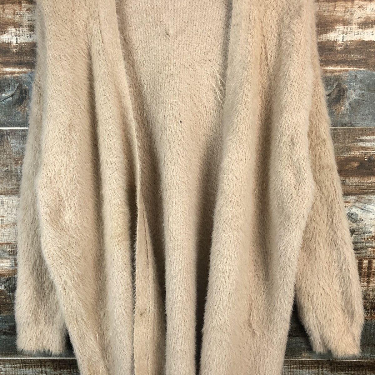 GU DL GU Orange fur shaggy Mohair Knitwear #C362 Size L / US 10 / IT 46 - 5 Thumbnail