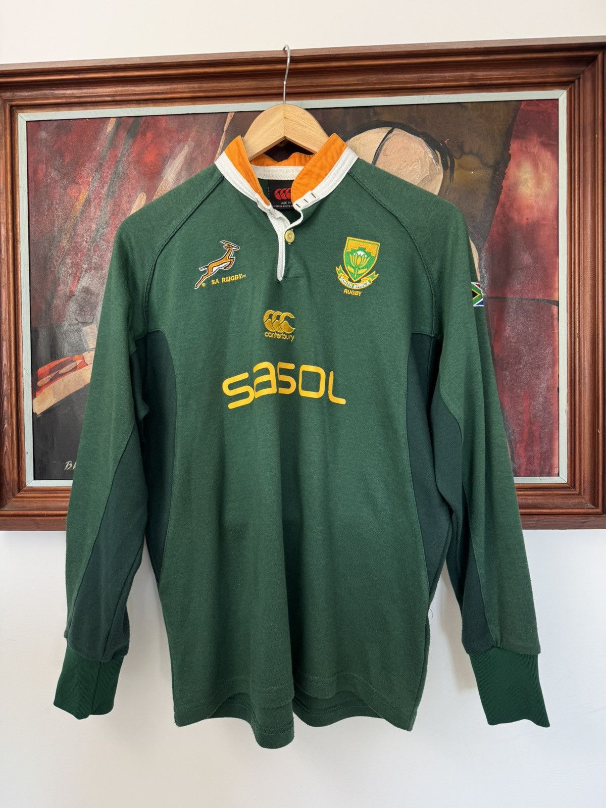 Cotton Traders South Africa Rugby Jersey Vintage Cotton Traders Longsleeve Size US S / EU 44-46 / 1 - 1 Thumbnail