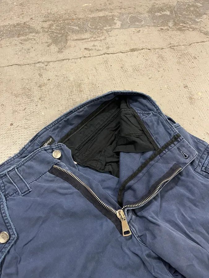 Dolce & Gabbana AW2002 Dolce & Gabbana Cargo Zip Blue Pants Size US 34 / EU 50 - 13 Thumbnail