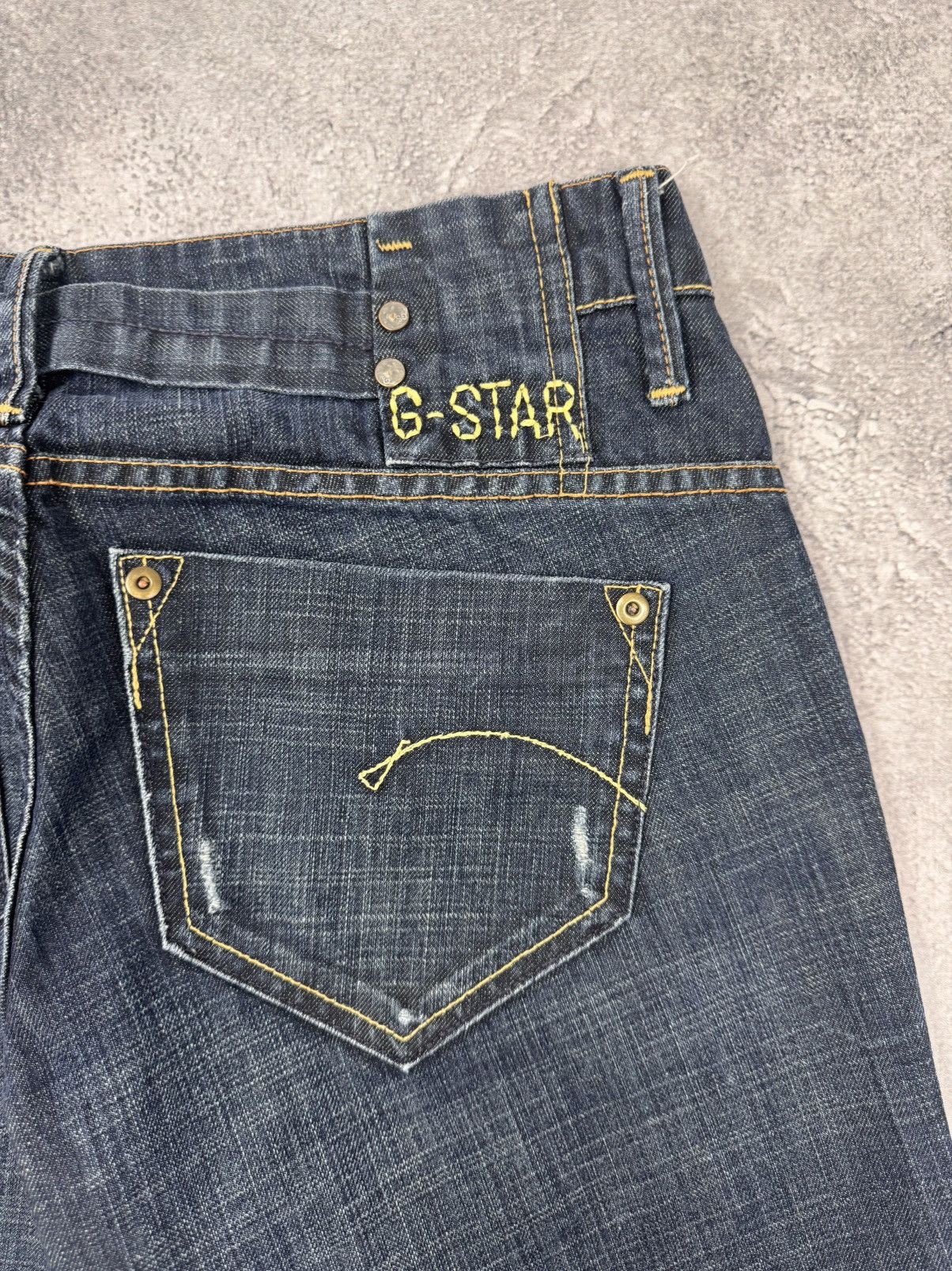 G-Star G-Star Raw Denim Men Straight Jeans Dark Blue Size 30 Size US 30 / EU 46 - 3 Thumbnail