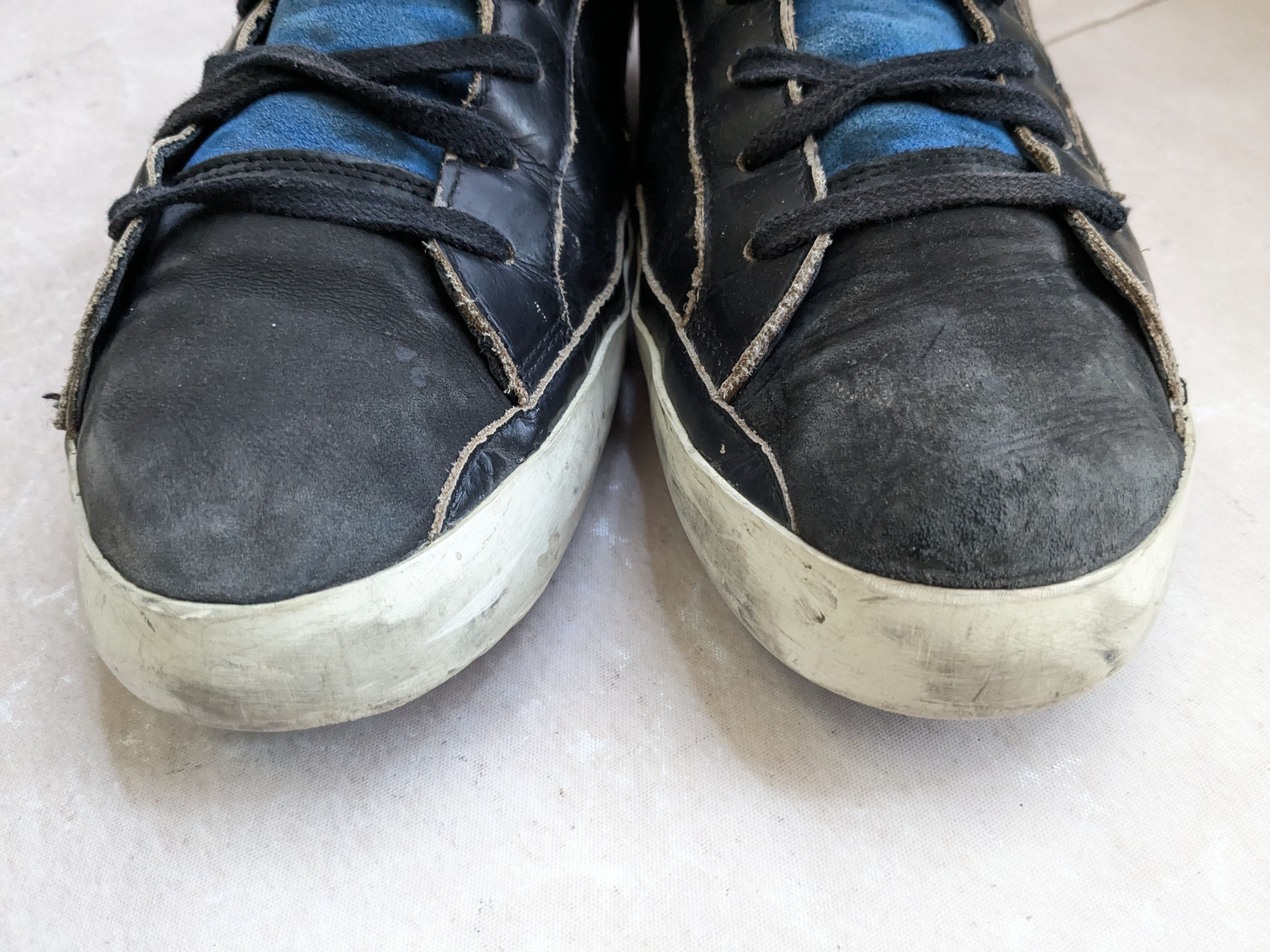 Golden Goose Golden Goose Superstar 12 45 Black Blue Low Tops Size US 12 / EU 45 - 4 Thumbnail