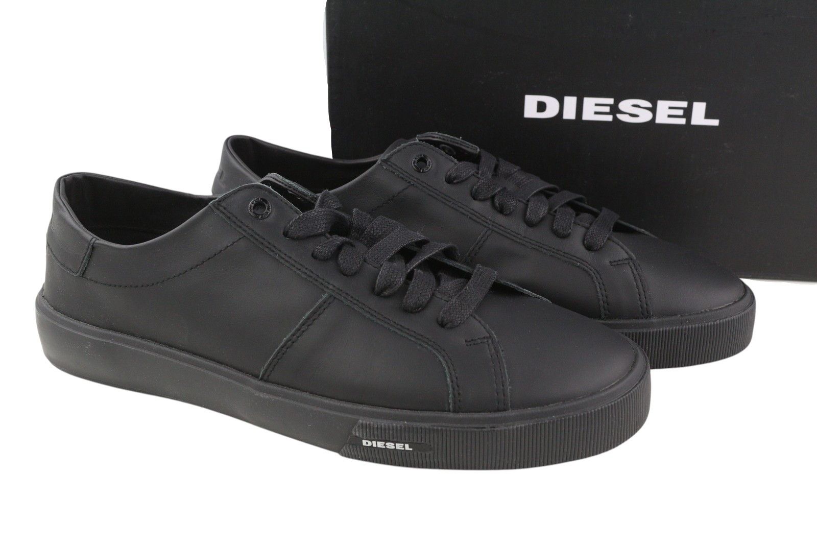 Diesel S-MYDORI LC EU45 Leather Black 41577 Size US 12 / EU 45 - 1 Thumbnail