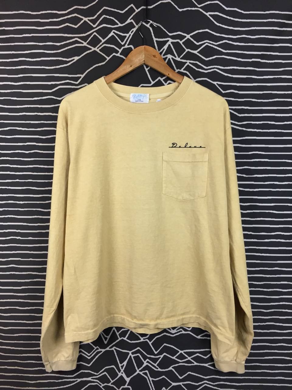 Vtg Betty's Made in Tokyo Deluxe Embroidered Logo Pocket Tee