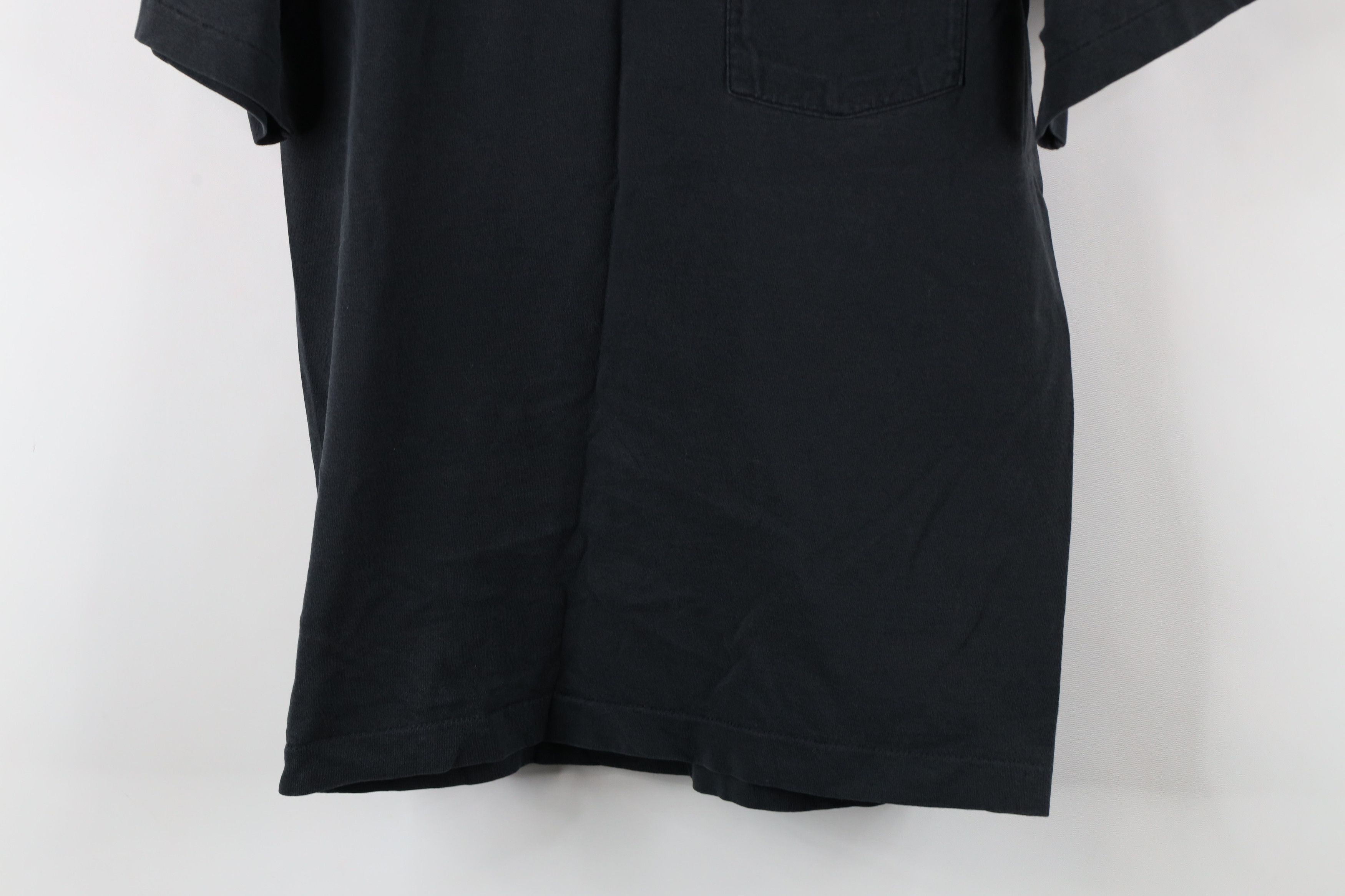 Vintage Vintage 90s Streetwear Blank Pocket T-Shirt Black Cotton USA Size US M / EU 48-50 / 2 - 3 Thumbnail