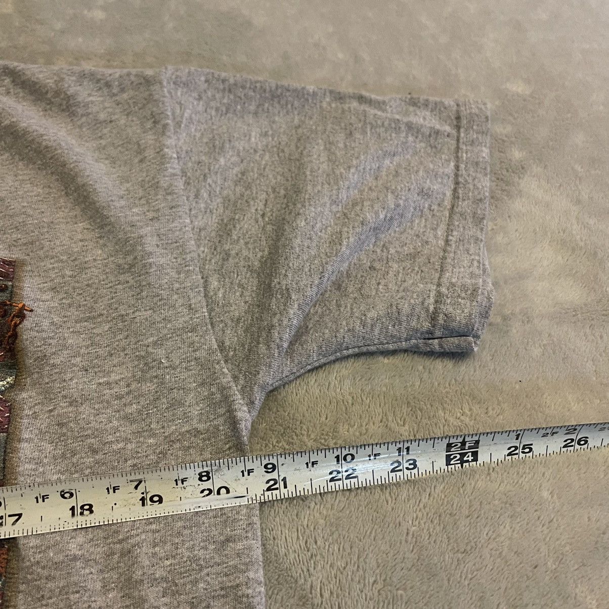 Fruit Of The Loom Vintage Shirt Men Large Gray Y2K Workout Streetwear Tee Size US L / EU 52-54 / 3 - 4 Thumbnail