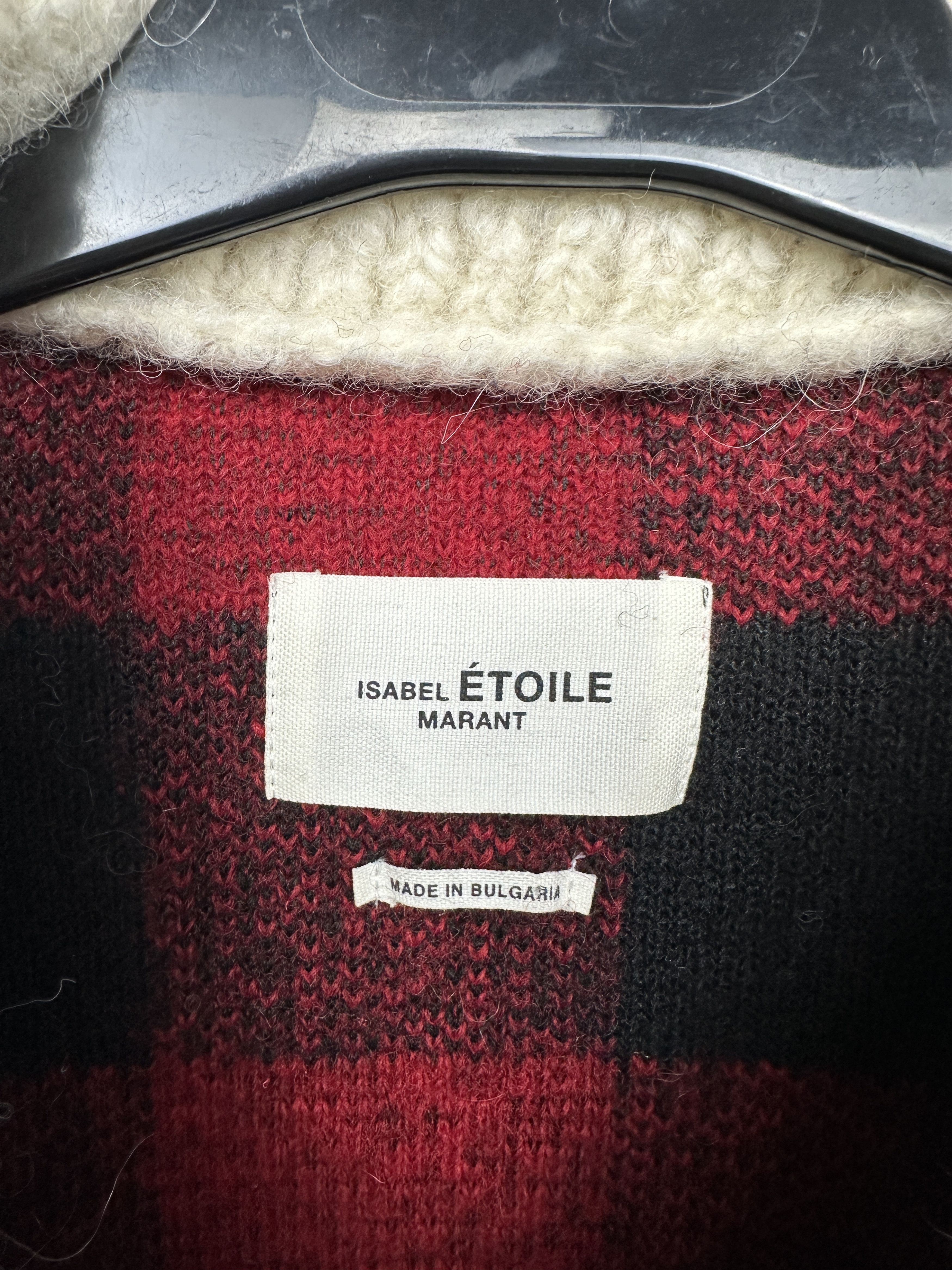 Isabel Marant Etoile Isabel Marant Etoile Buffalo Plaid Sherpa Wool Jacket Size S / US 4 / IT 40 - 3 Thumbnail