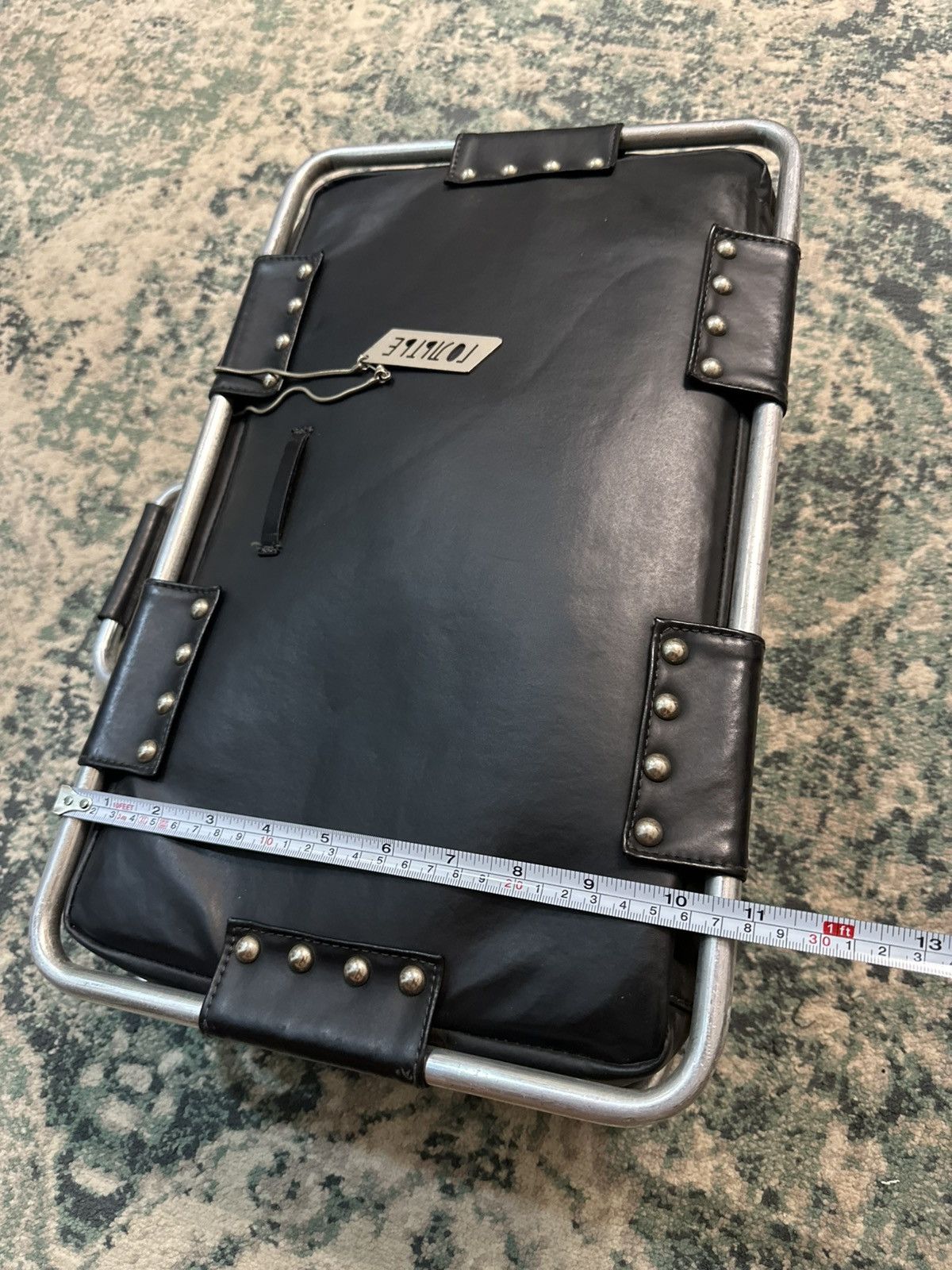 Jean Paul Gaultier Jean Paul Gaultier Metal Frame & Studded Travel Bag Size ONE SIZE - 11 Thumbnail