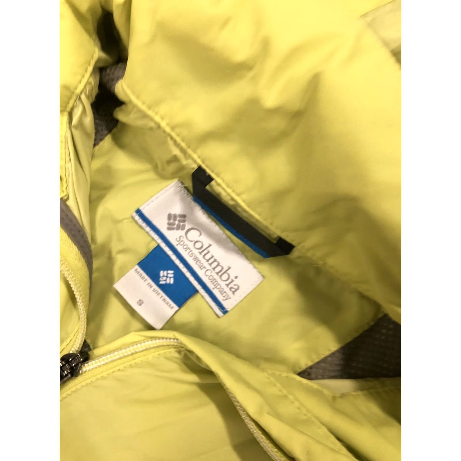Vintage Columbia Womens Windbreaker Jacket Yellow Zip Up Hooded High Neck S Jacket Size S / US 4 / IT 40 - 5 Thumbnail
